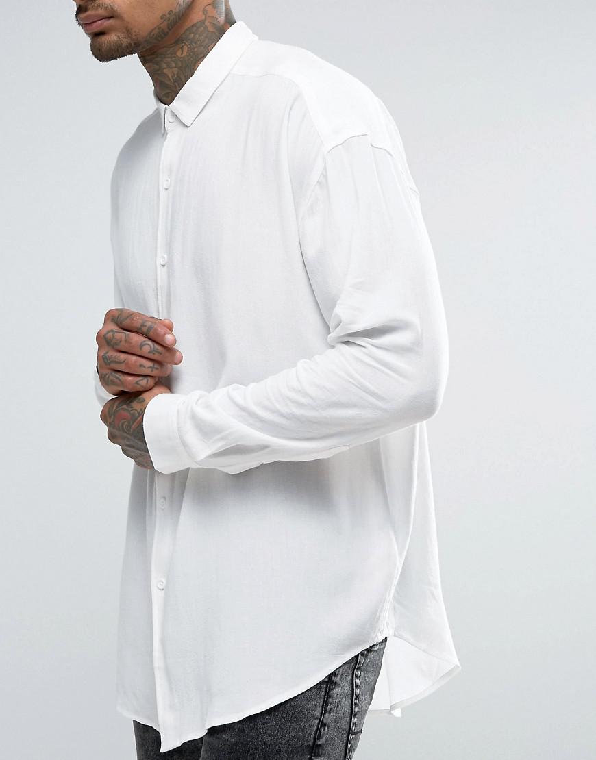ASOS Synthetic Oversized Viscose Shirt 