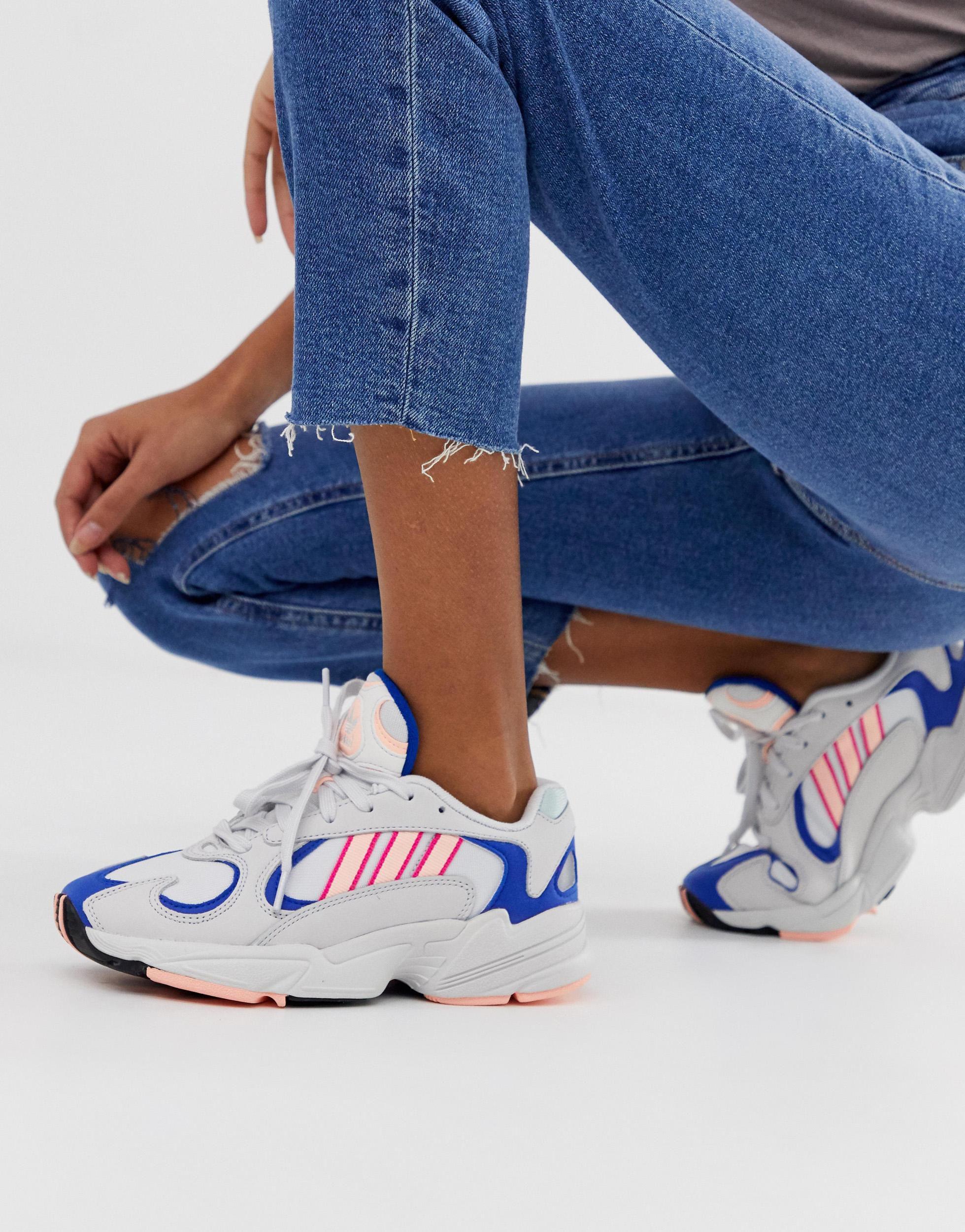 ladies white adidas yung 1