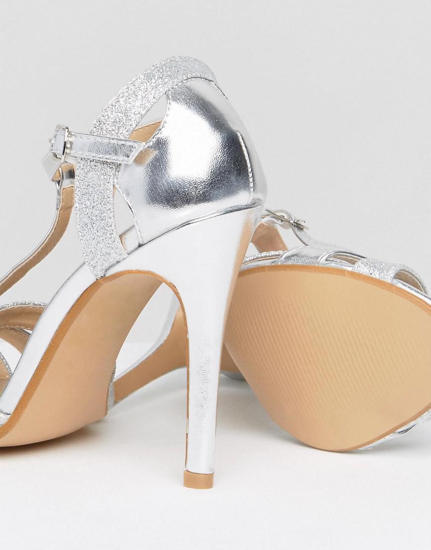 true decadence silver heeled sandals