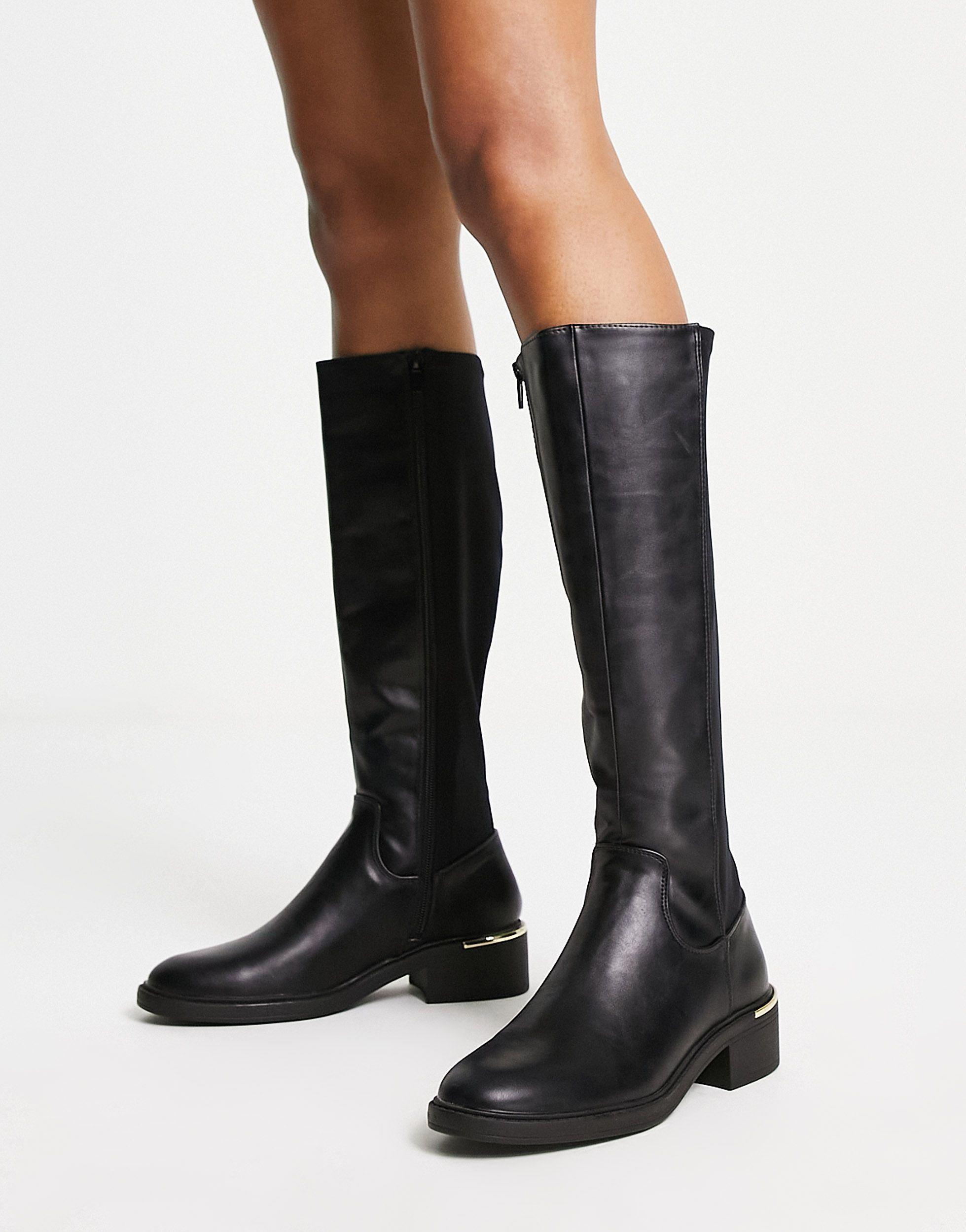 Black flat best sale boots new look