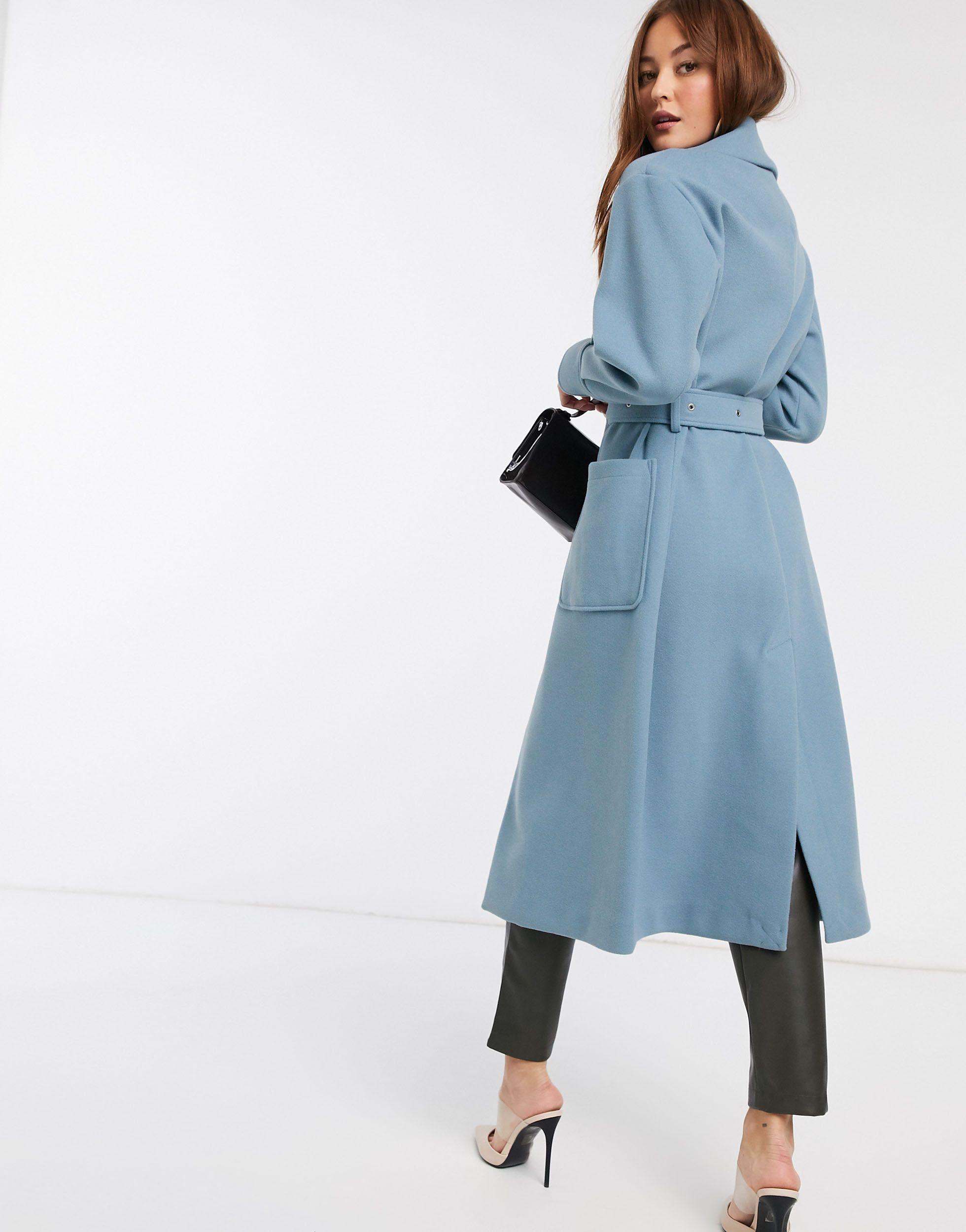 river island wrap coat