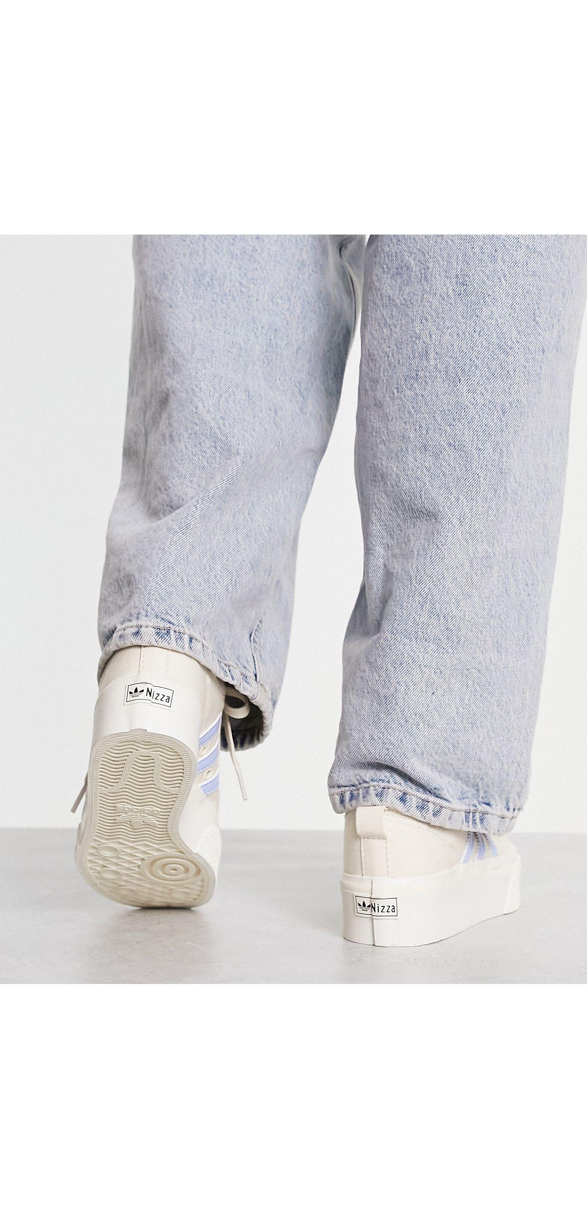 adidas Originals Nizza Platform Low Sneakers in White | Lyst