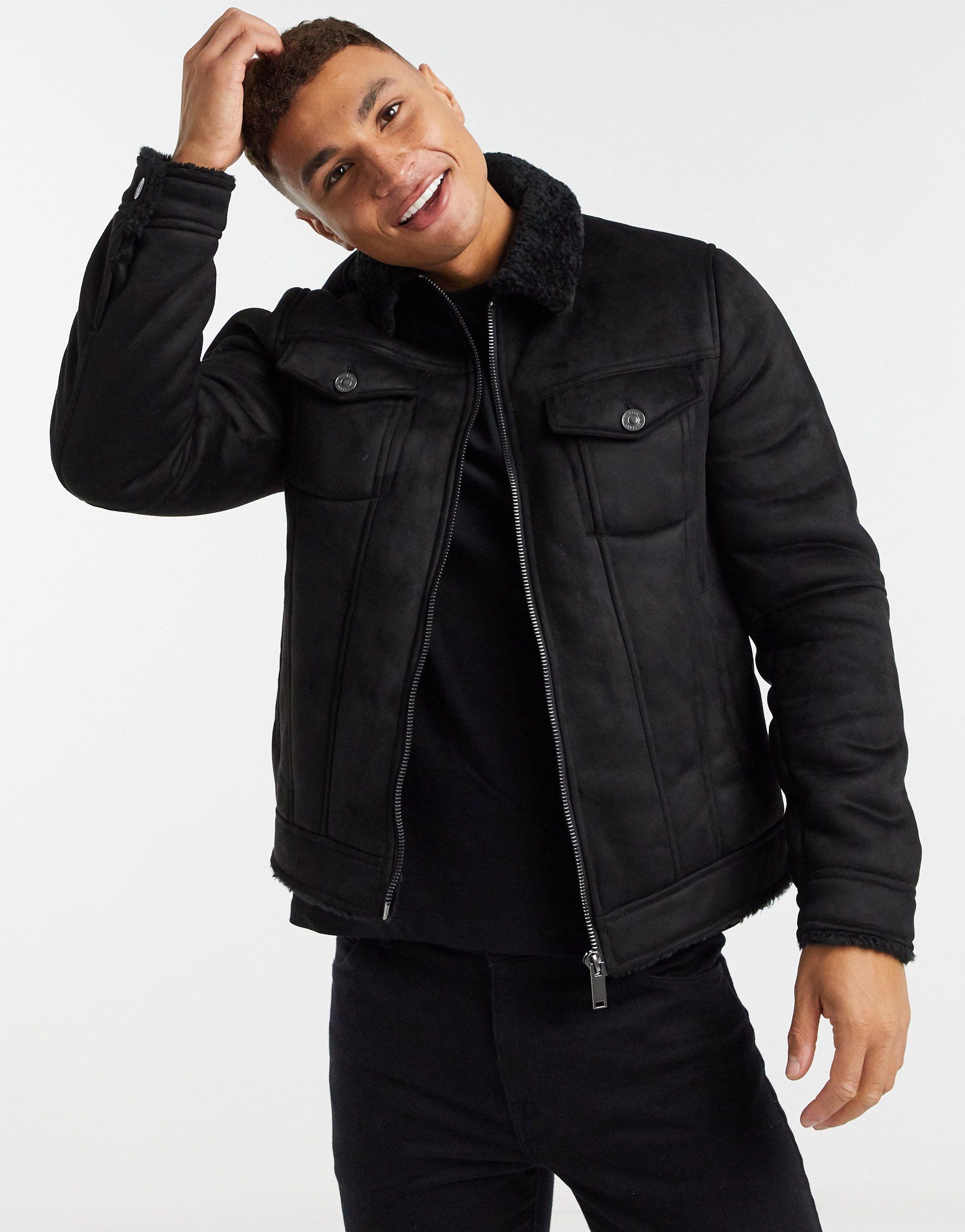 black borg lined jacket