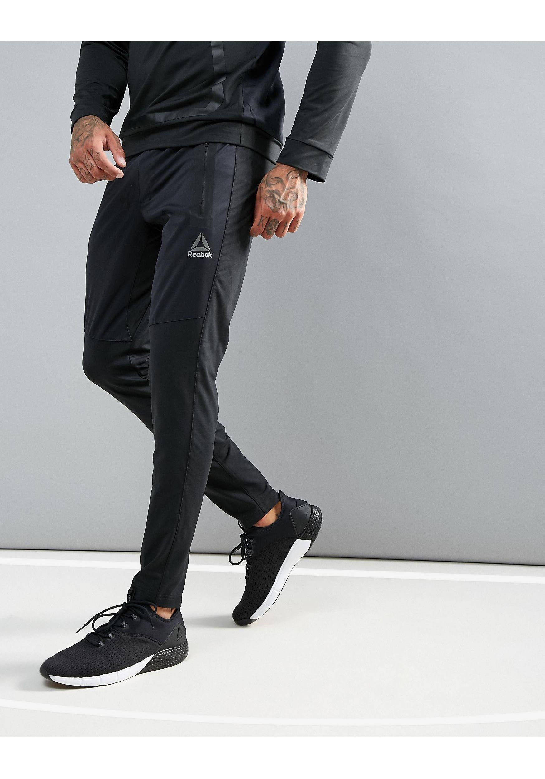 Reebok Synthetic Training Speedwick Pants In Black Bq3399 for Men - Lyst