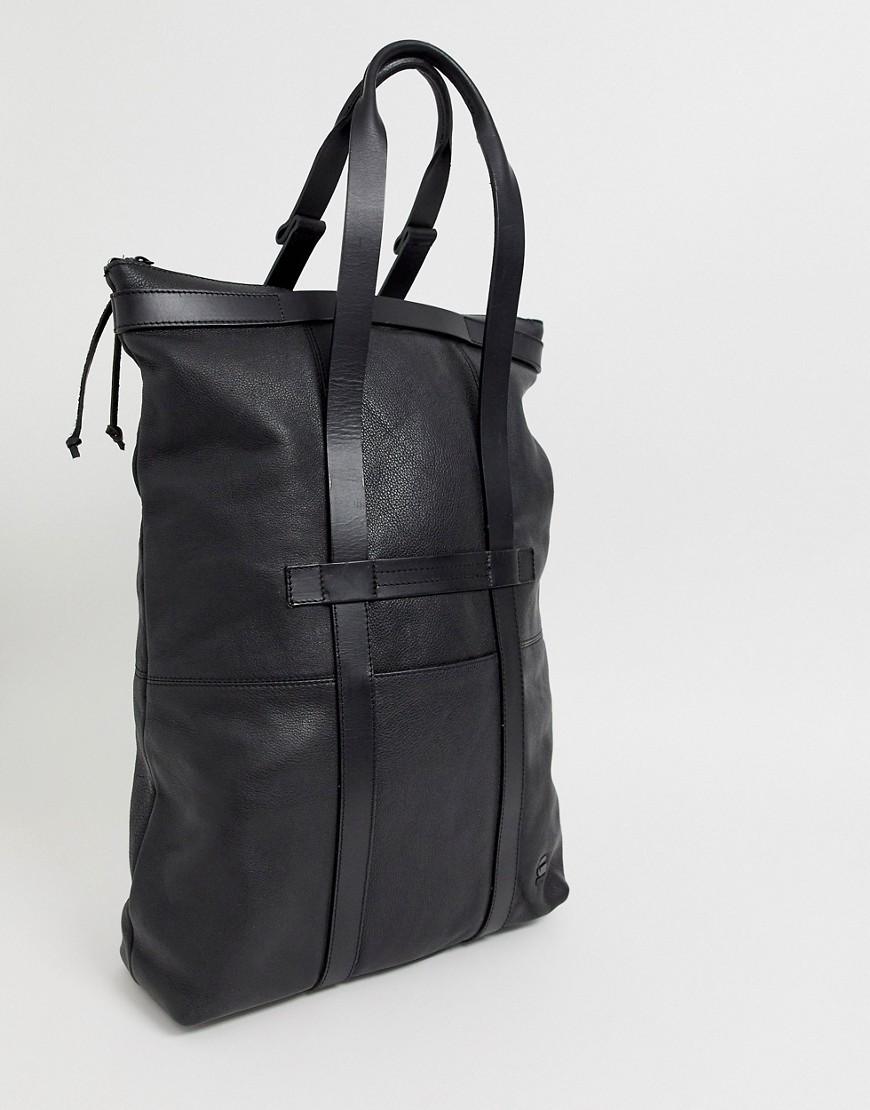 G-Star RAW Estan Leather Tote Bag in Black for Men | Lyst