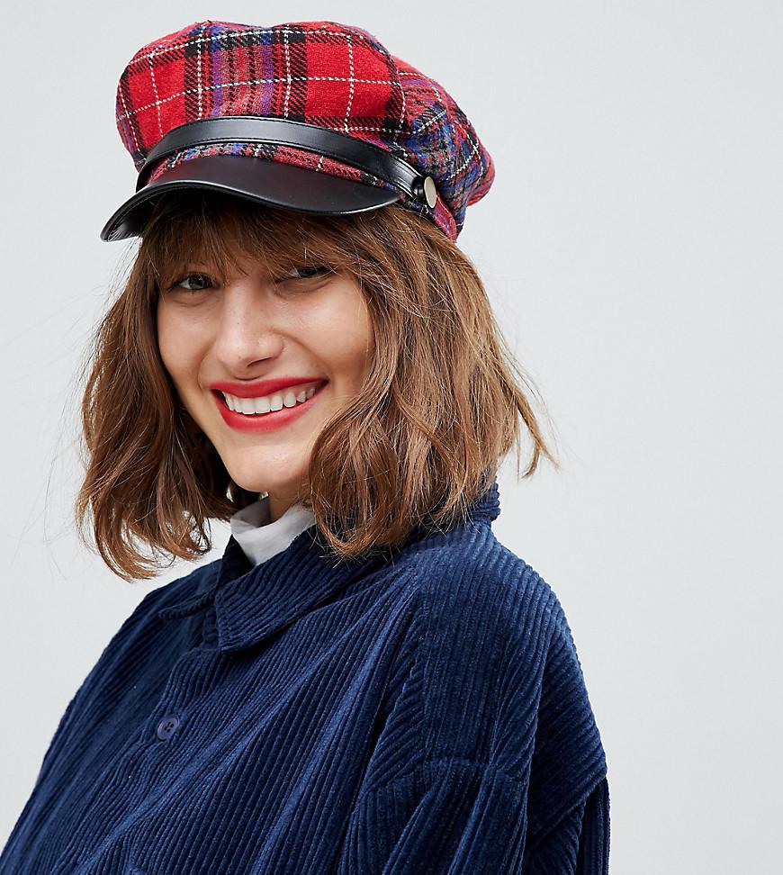 ALDO Ulilaclya Red Plaid Baker Boy Hat | Lyst