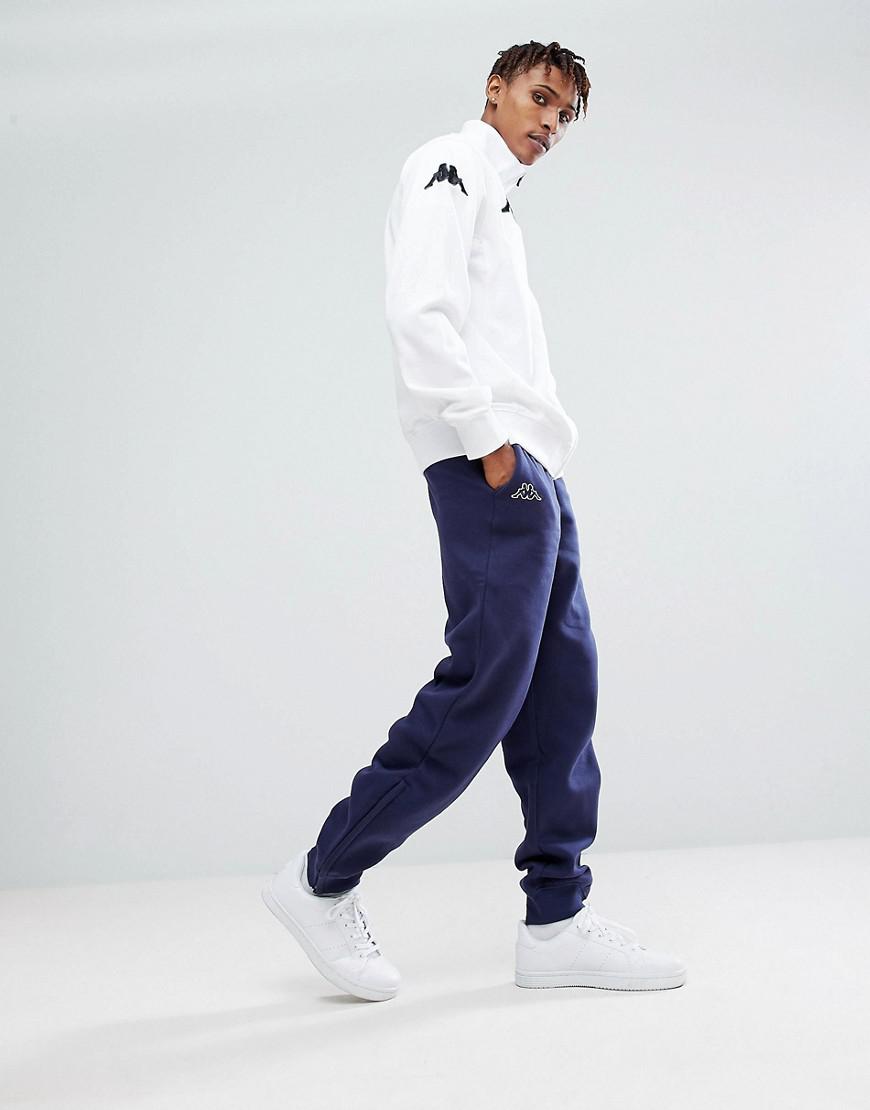 Kappa Slim Fit Joggers in Blue for Men - Lyst