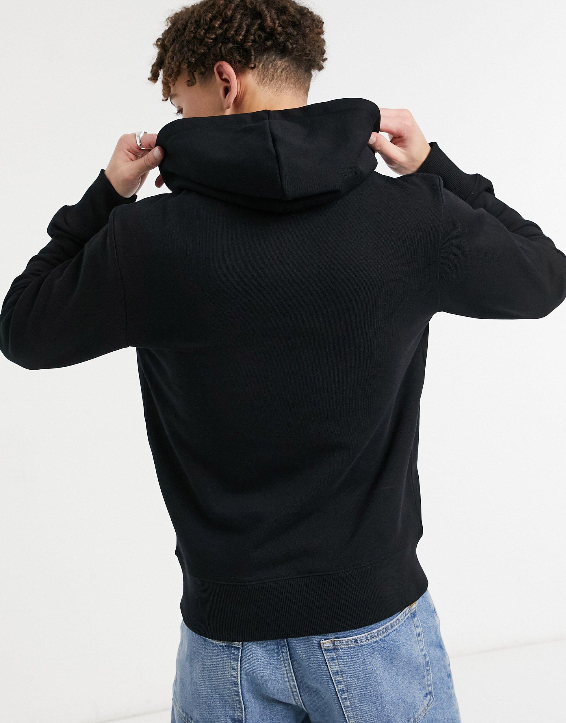 fred perry embroidered hooded sweatshirt