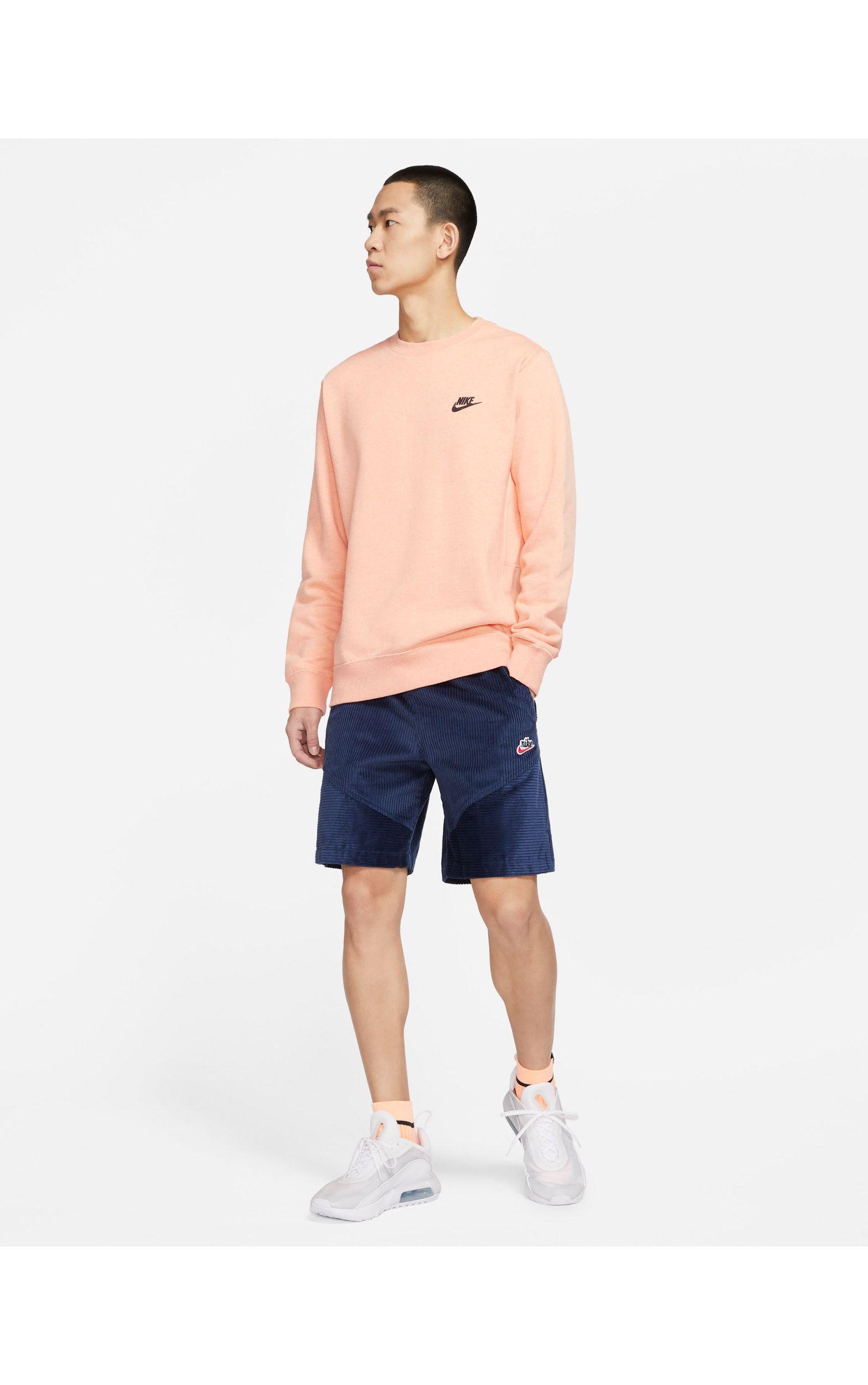Nike Heritage Essentials Corduroy Shorts in Blue for Men | Lyst