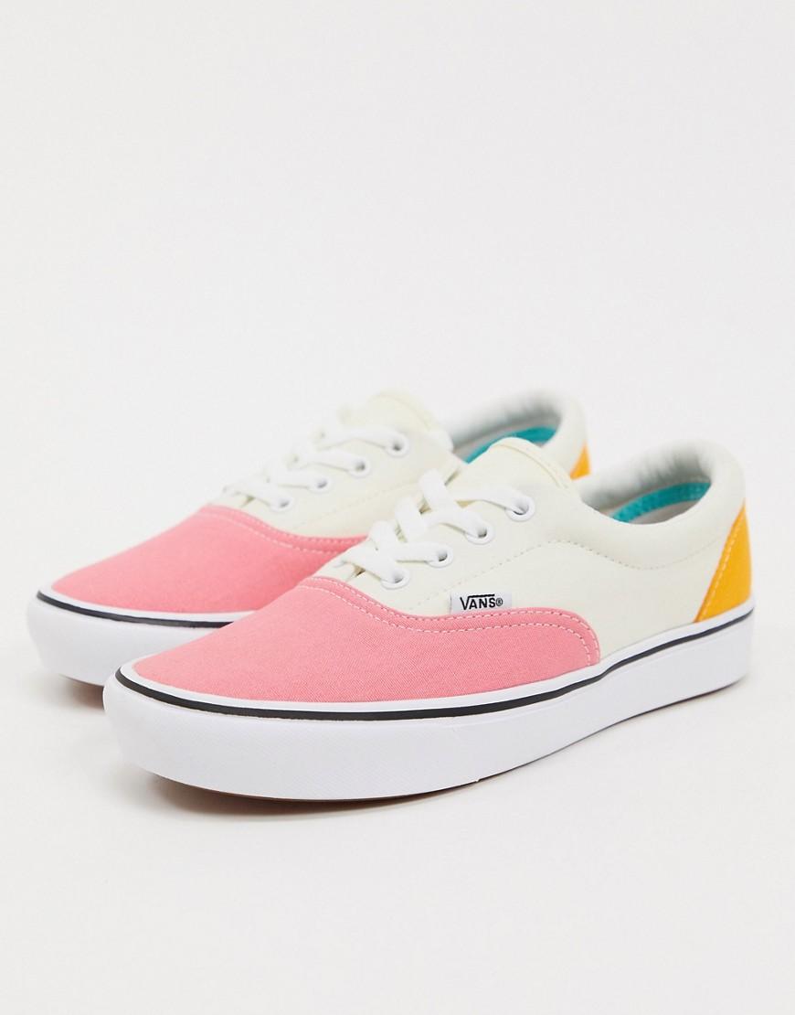 Contract salad Dinkarville Vans Authentic Comfycush Era Shoes Canvas Strawberry Pink White-multi | Lyst