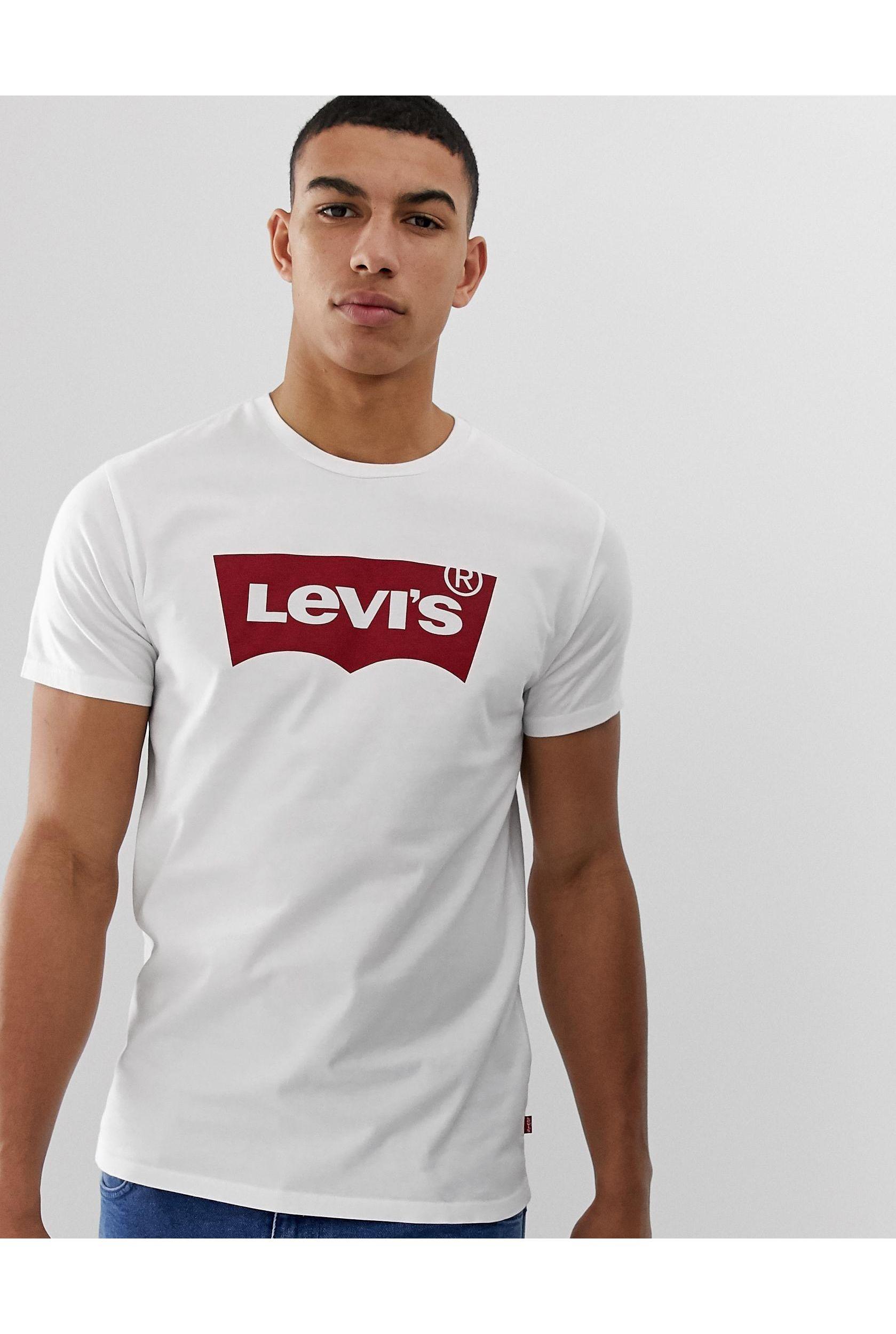 mens levi white t shirt