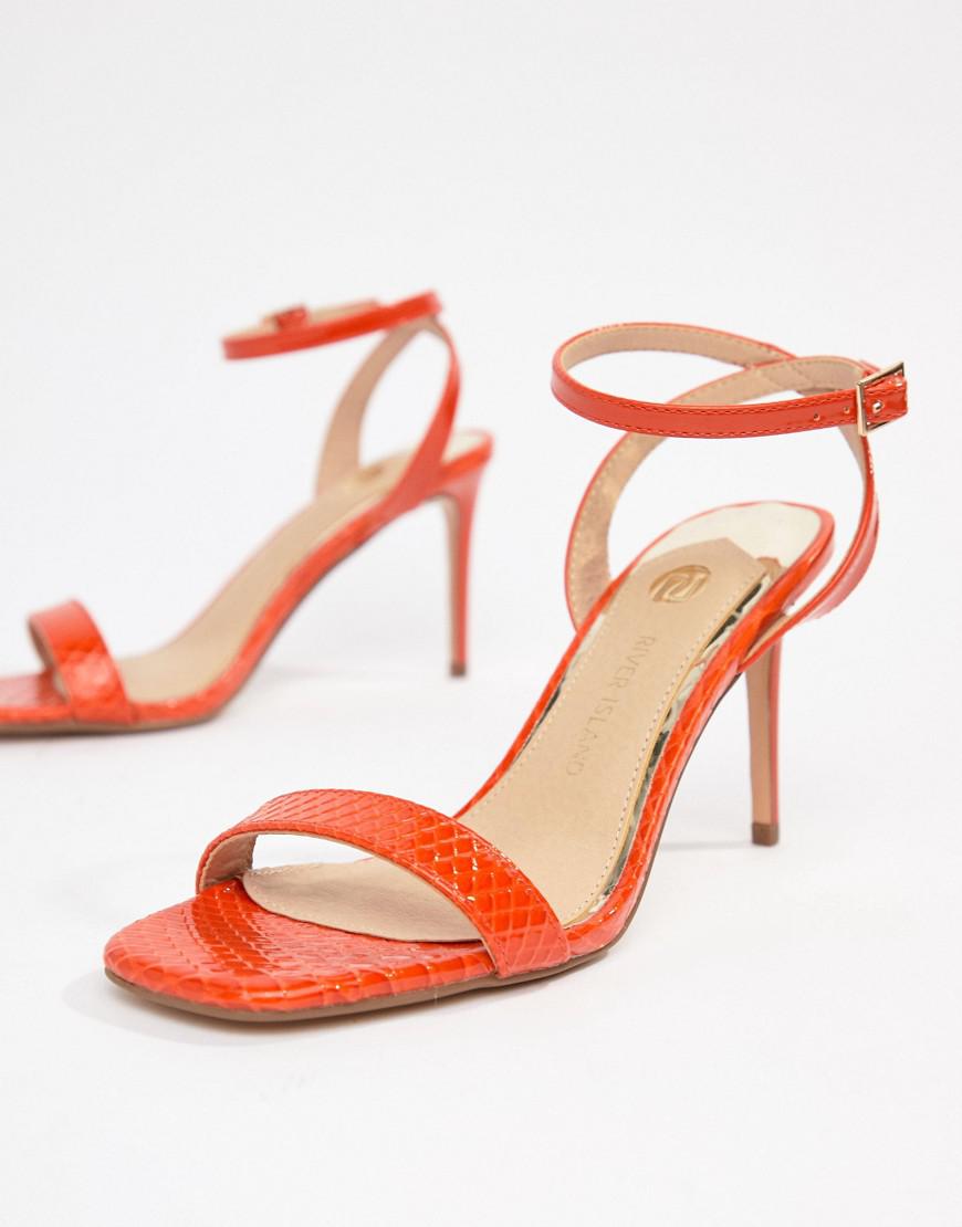 orange heels river island