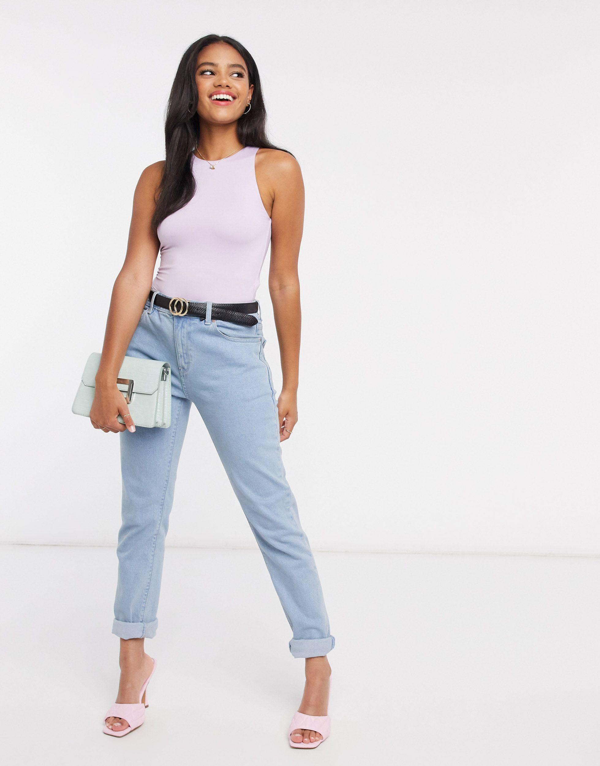 Body básico en color lila Stradivarius de color Morado | Lyst
