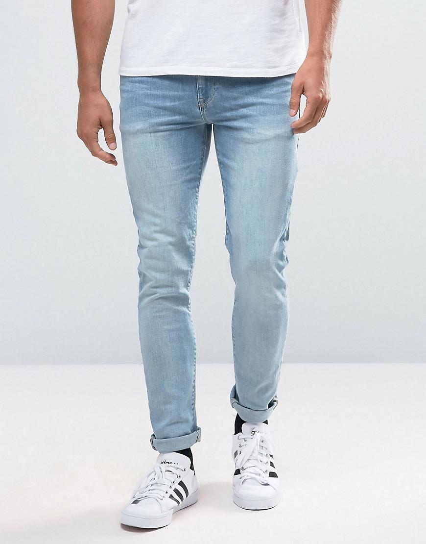 Lyst - Asos Skinny Jeans In Light Wash in Blue for Men