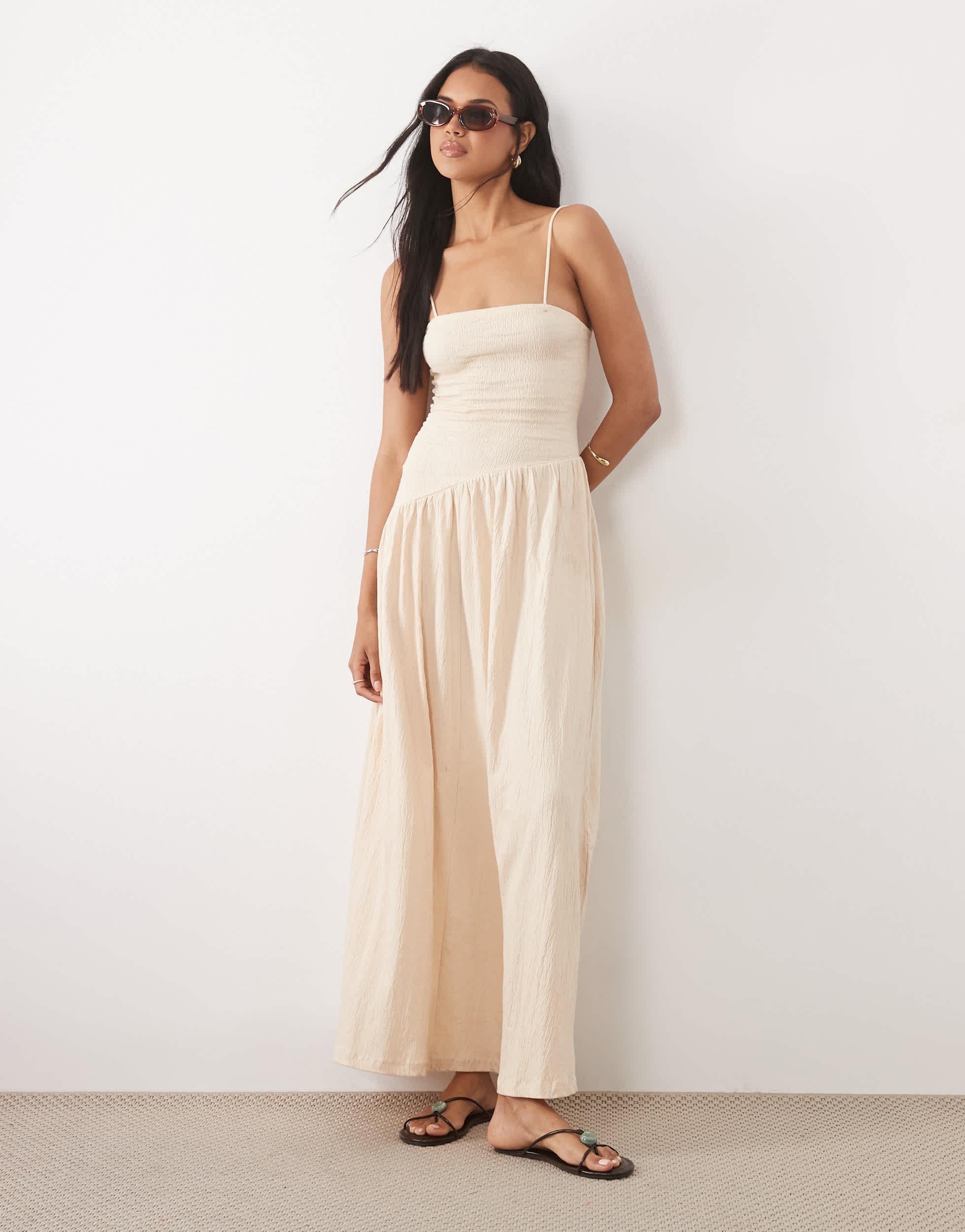 drop waist dress australia Naples Drop Waist Maxi Dress in Chocolate
