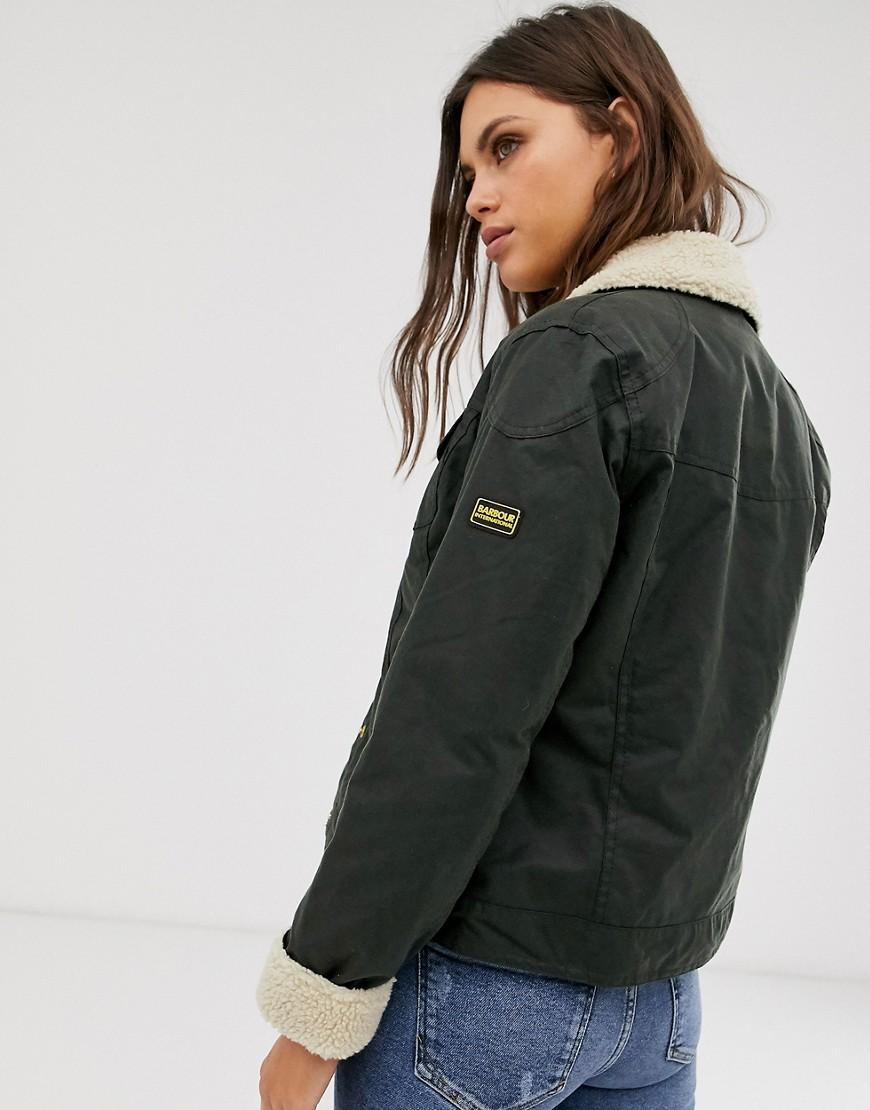 barbour trucker jacket