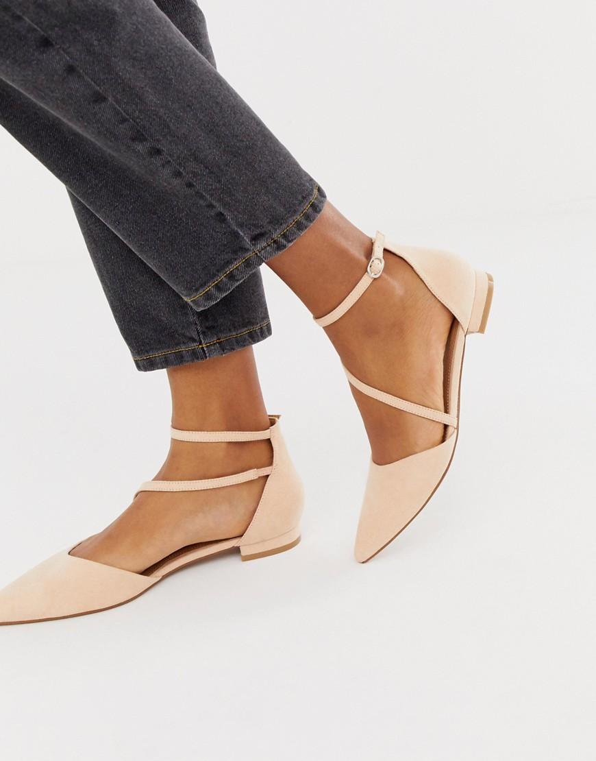 ASOS Lifetime Pointed Ballet Flats in Natural | Lyst Canada