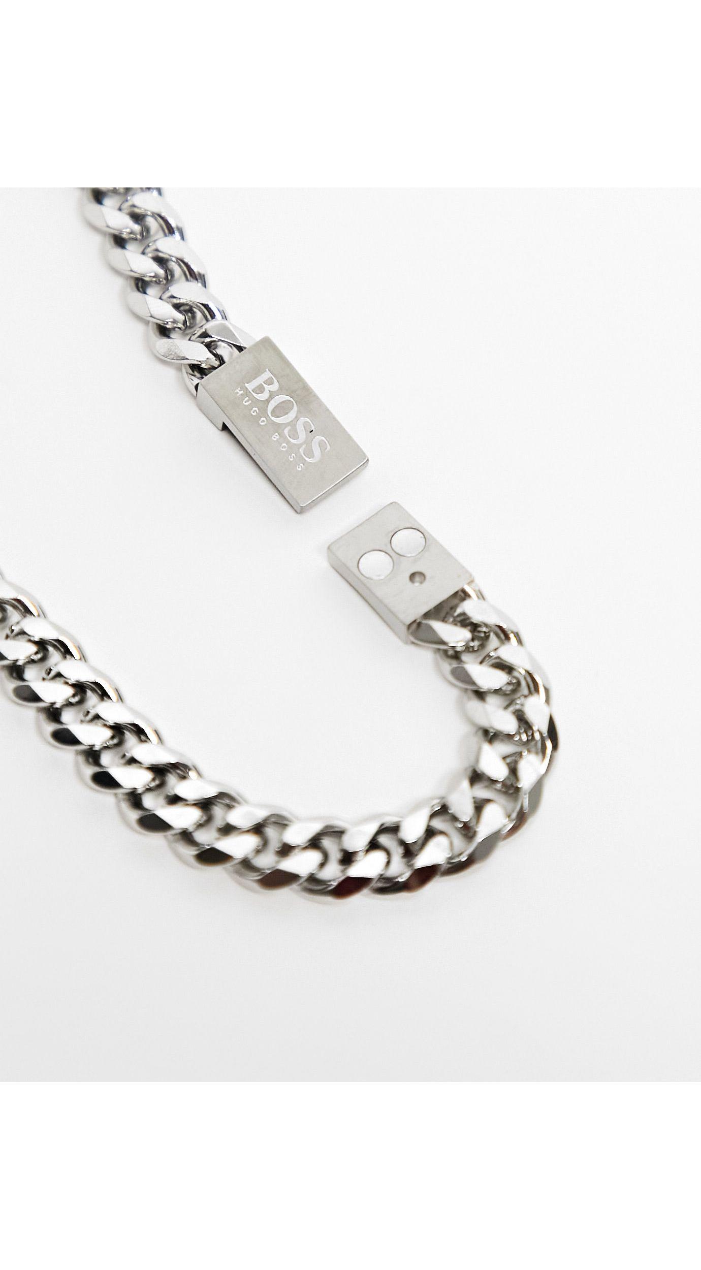 BOSS by HUGO BOSS Mens Stainless Steel Chain Necklace in Metallic for Men |  Lyst Canada