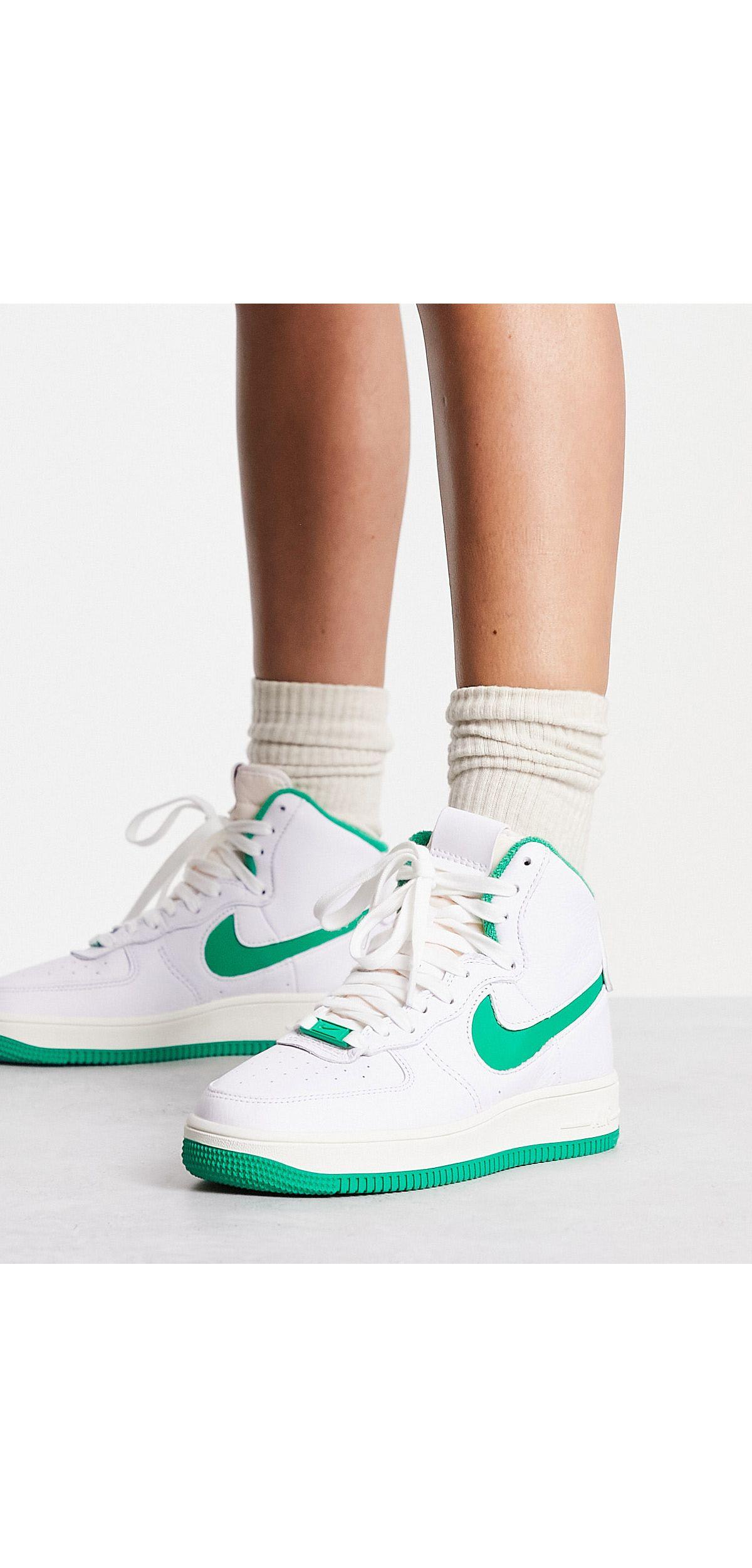 Af1 sculpt - sneakers alte bianche con logo verde di Nike in Bianco | Lyst