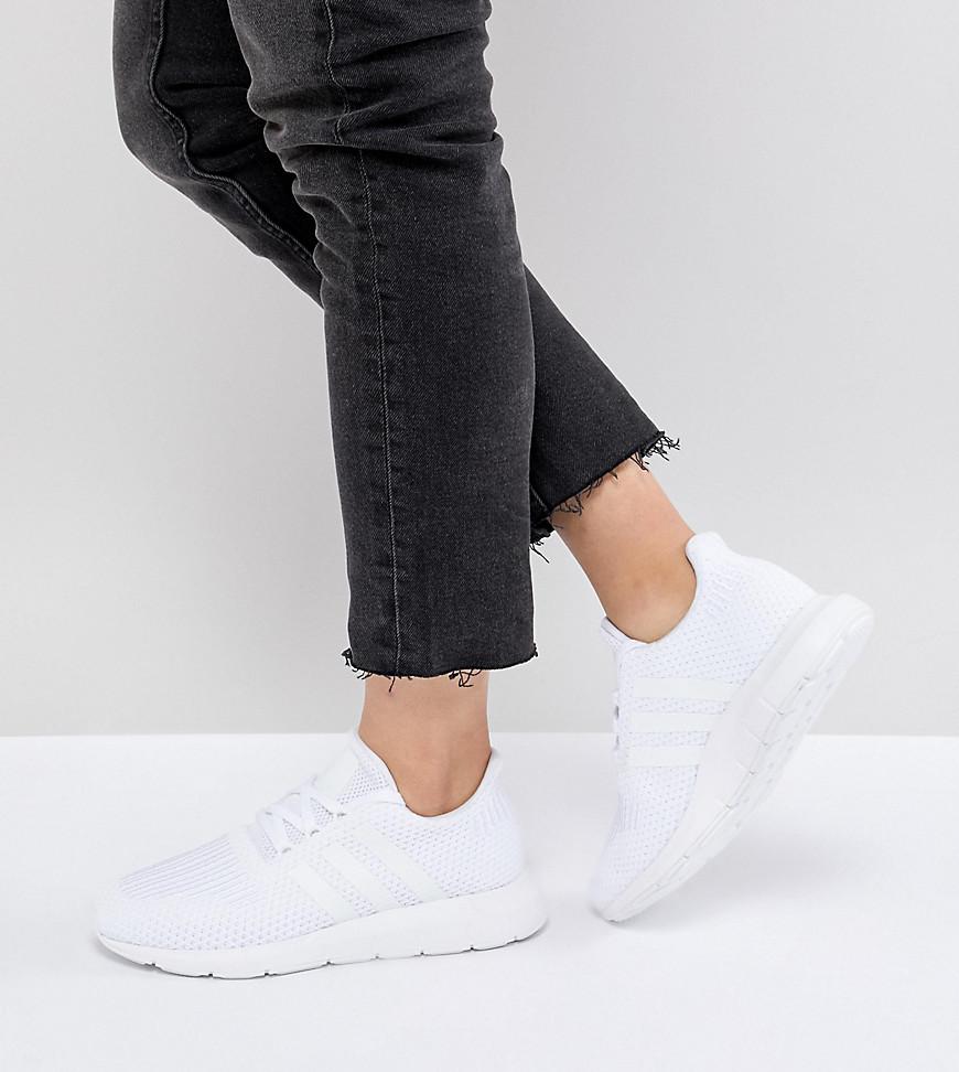 adidas white swift run trainers