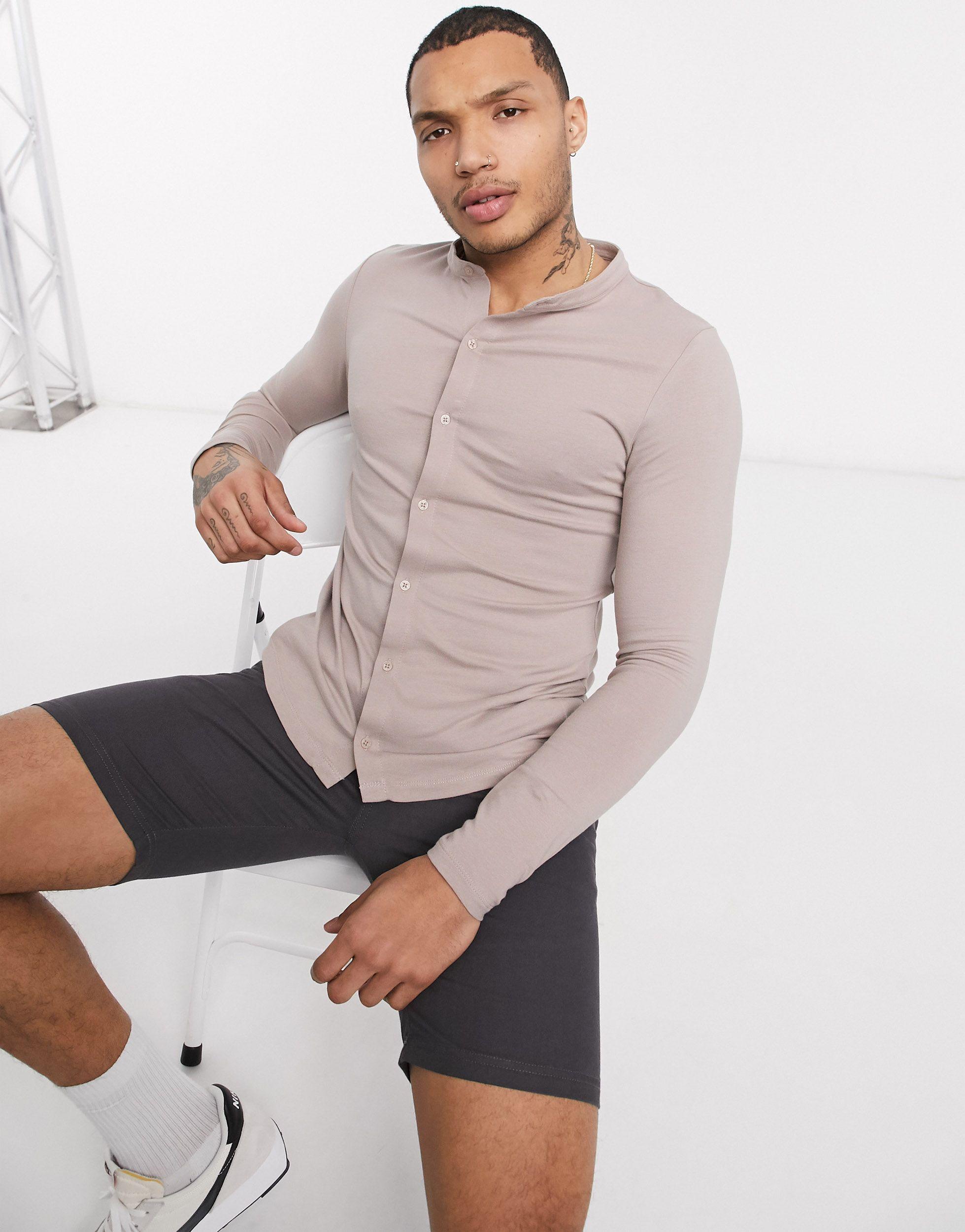 asos muscle fit long sleeve