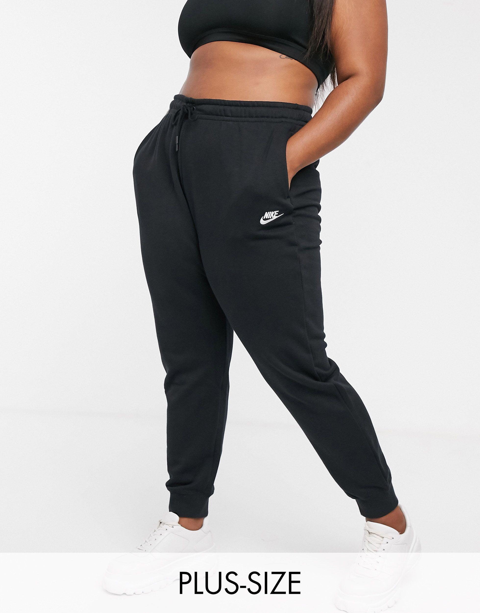 nike black essentials loose fit sweatpants