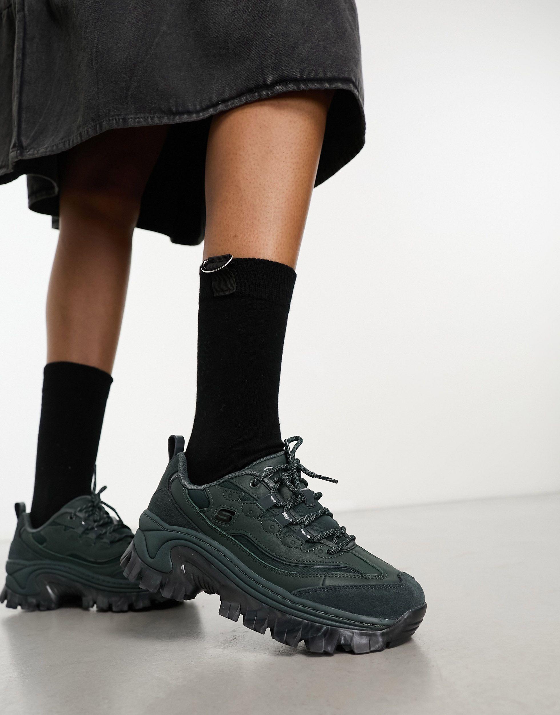X doja cat - hi-ryze - chunky sneakers kaki di Skechers in Nero | Lyst