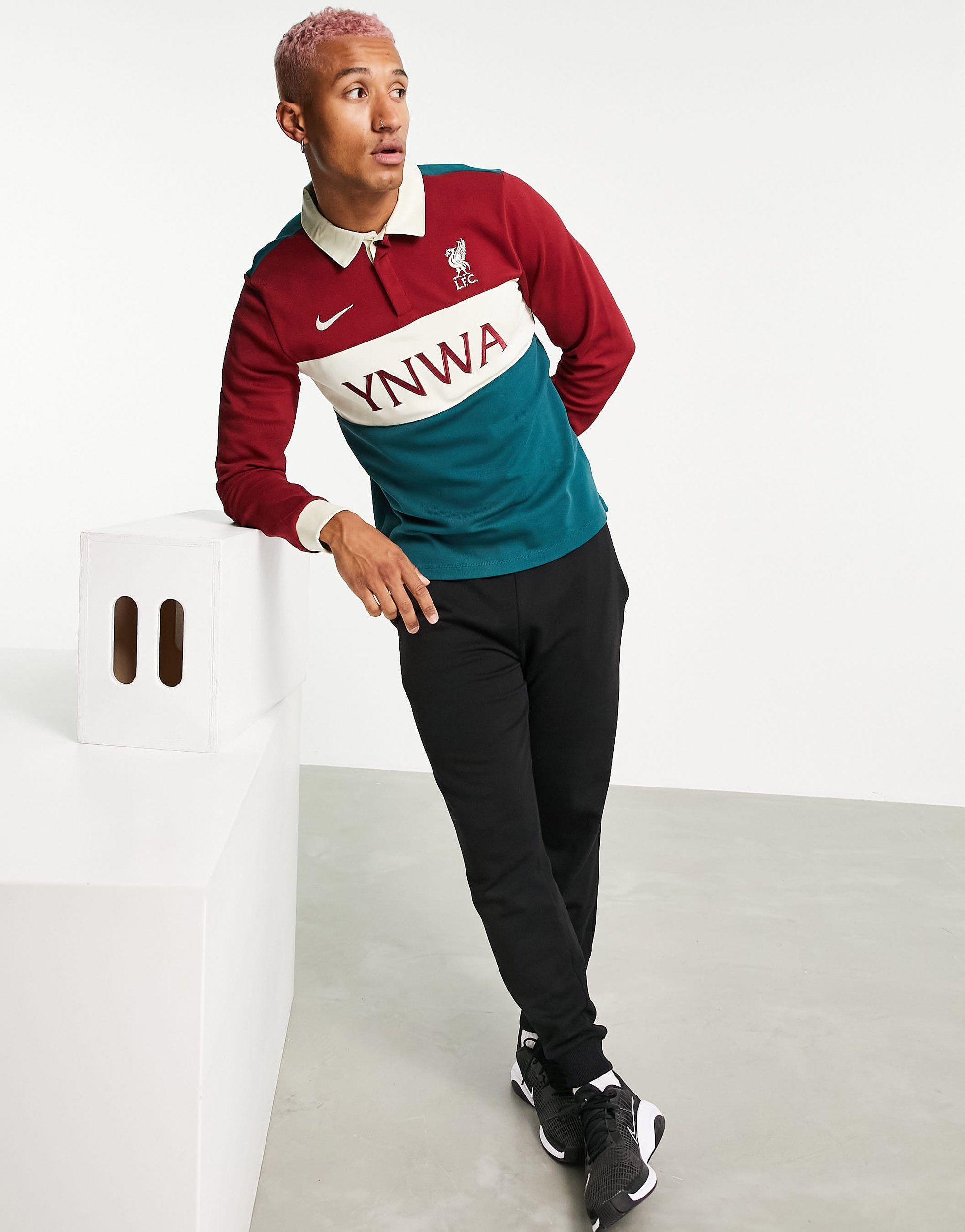 Nike Football Liverpool Fc Ynwa Long Sleeve Polo in Red for Men