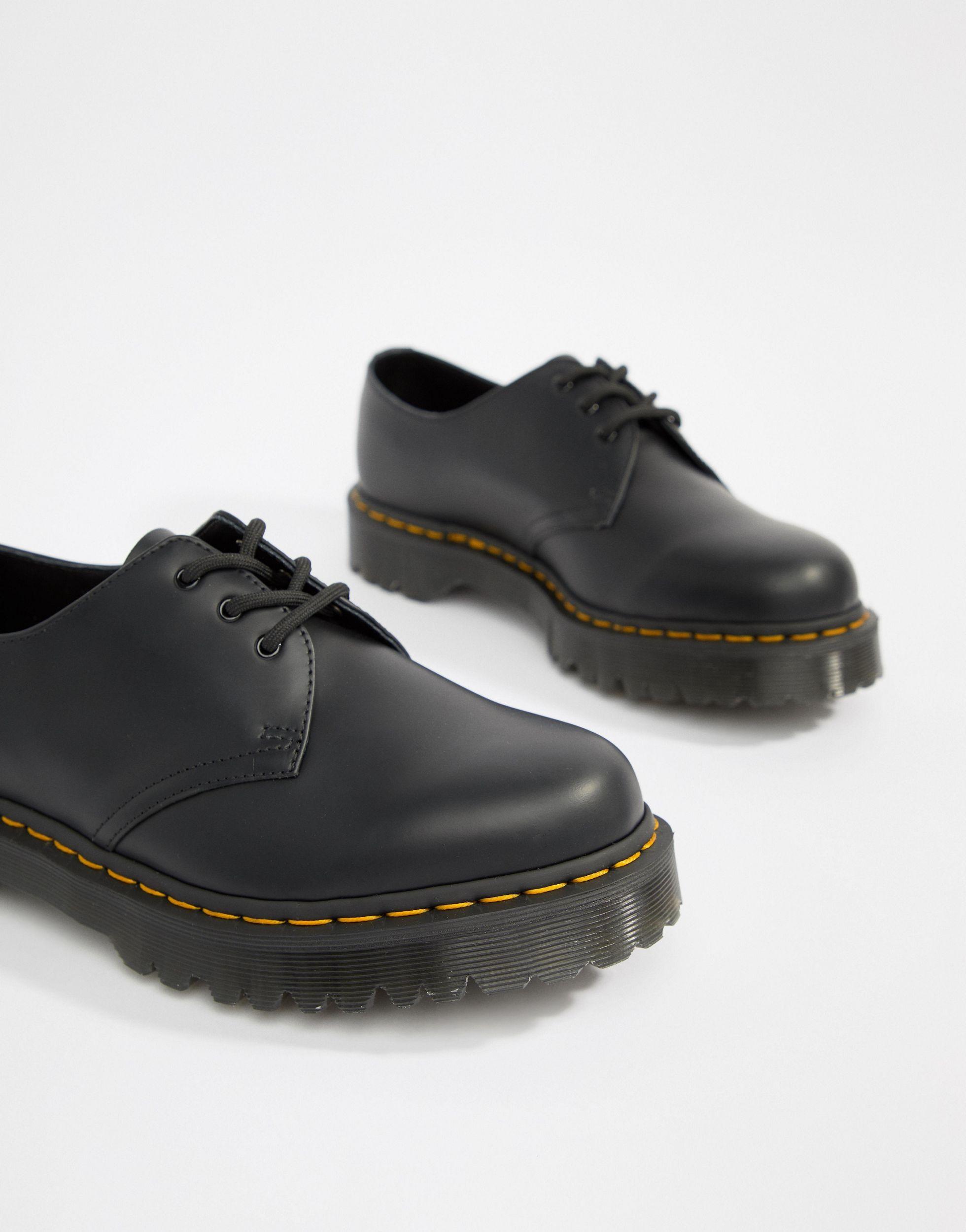 Dr. Martens 1461 Bex Platform 3-eye Shoes in Black for Men - Lyst