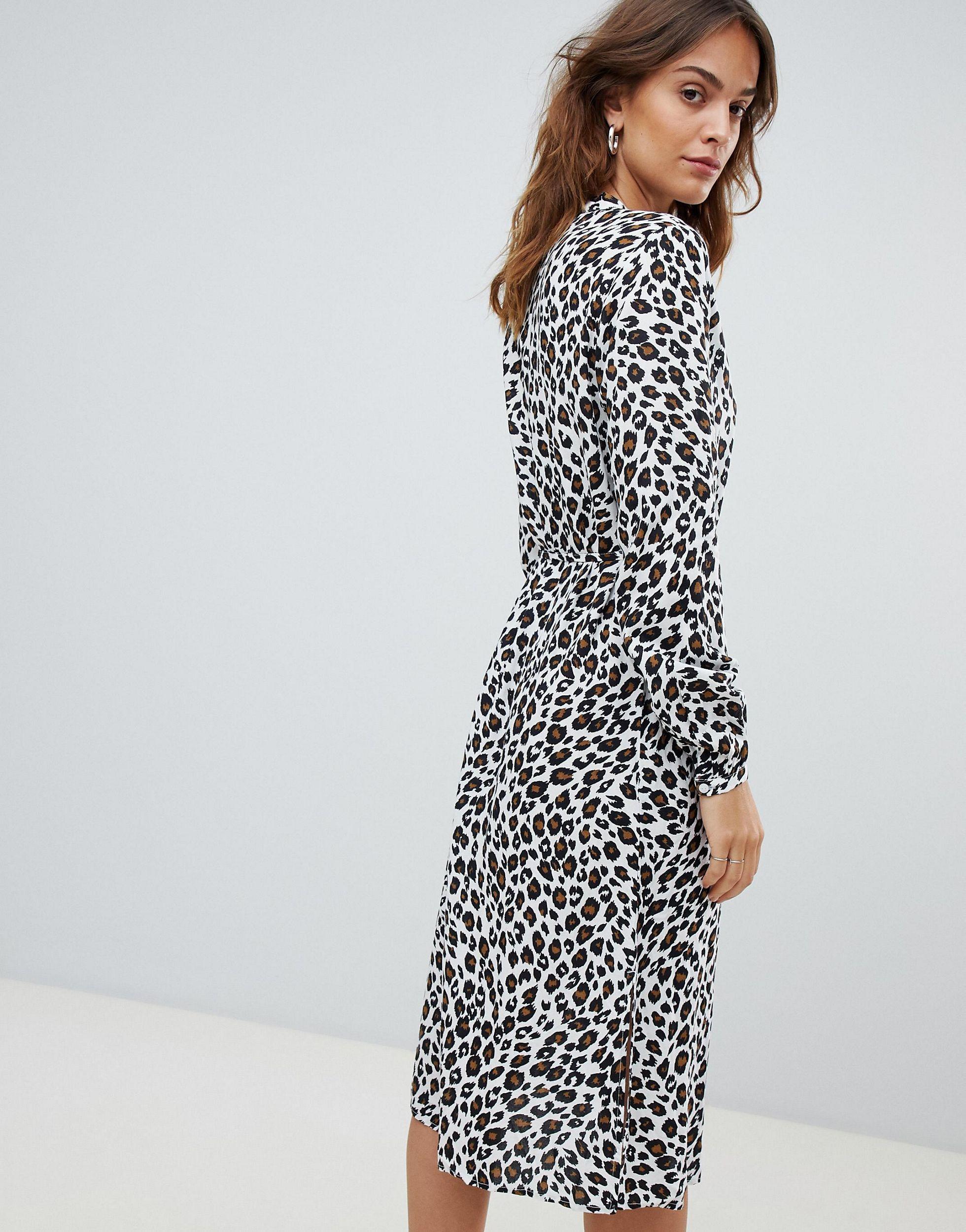 vila leopard print dress