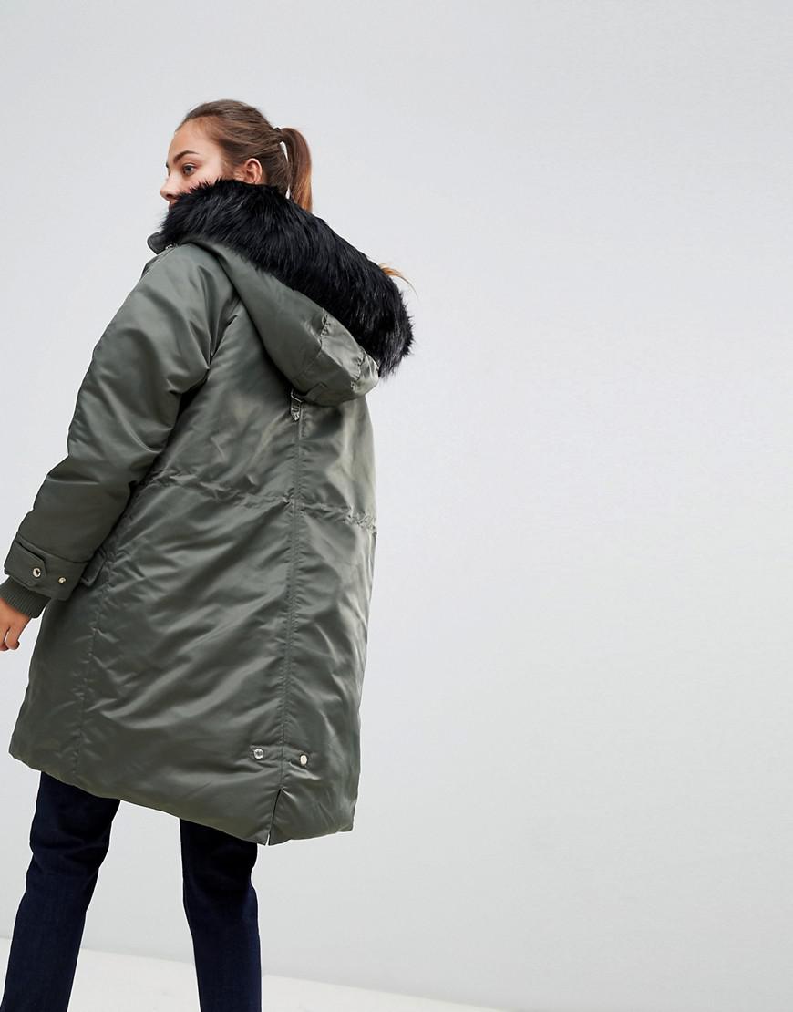 tommy hilfiger gigi hadid down padded parka coat