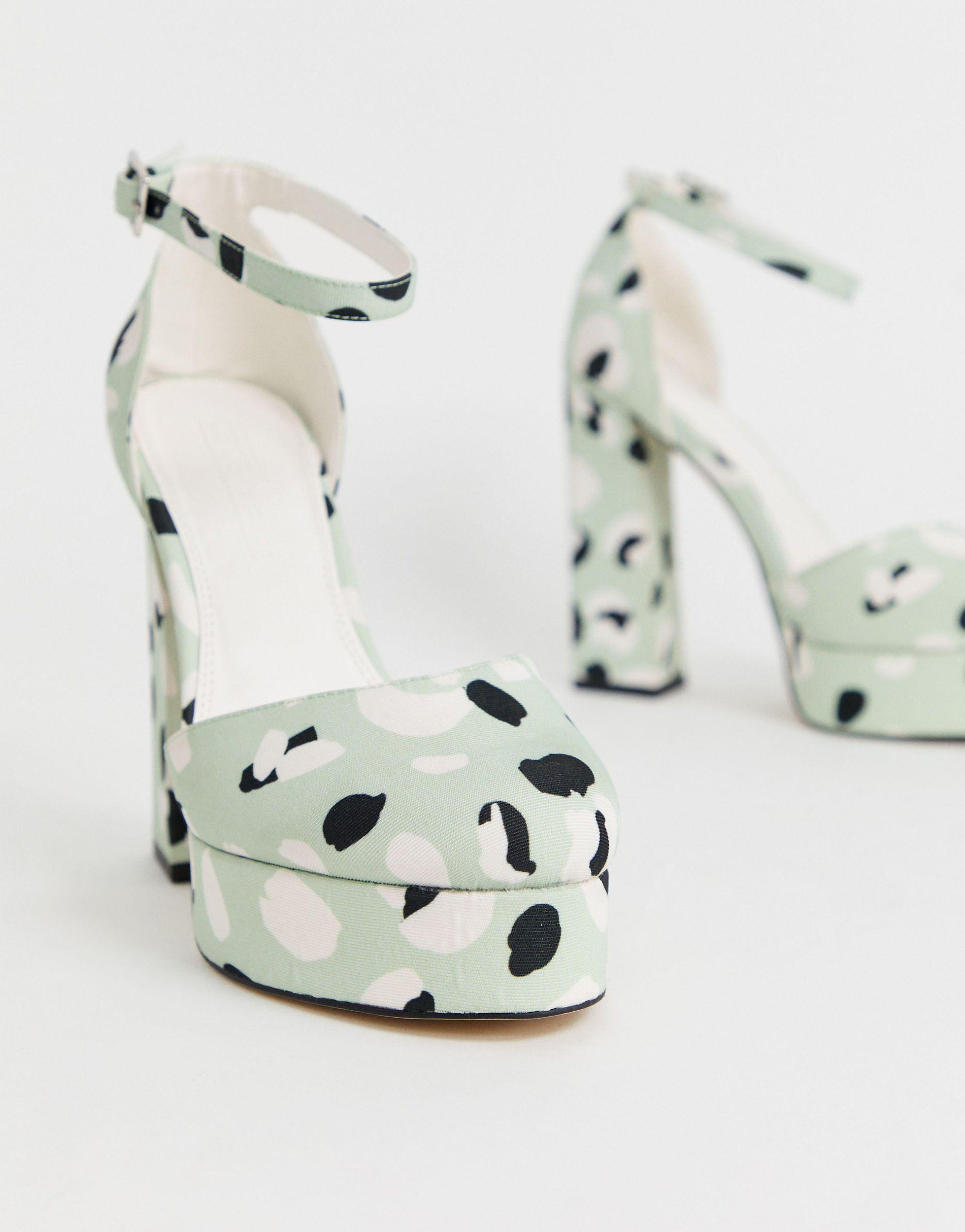 pastel platform heels