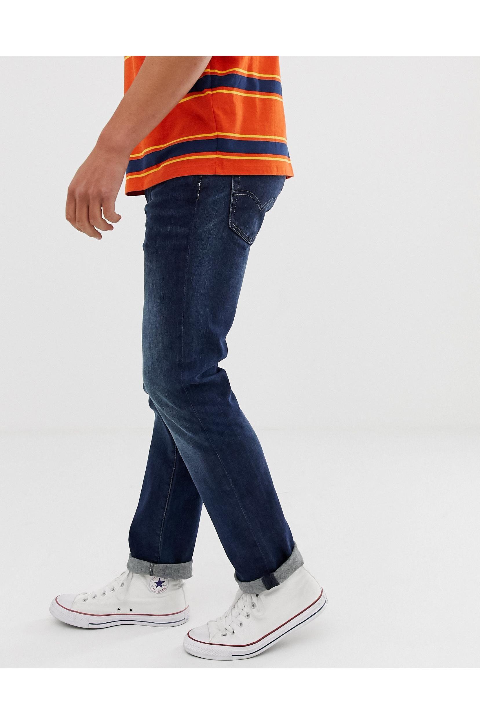 Levi's 511 Slim Fit Low Rise Jeans Rain Shower Dark Wash Blue for Men |  Lyst UK