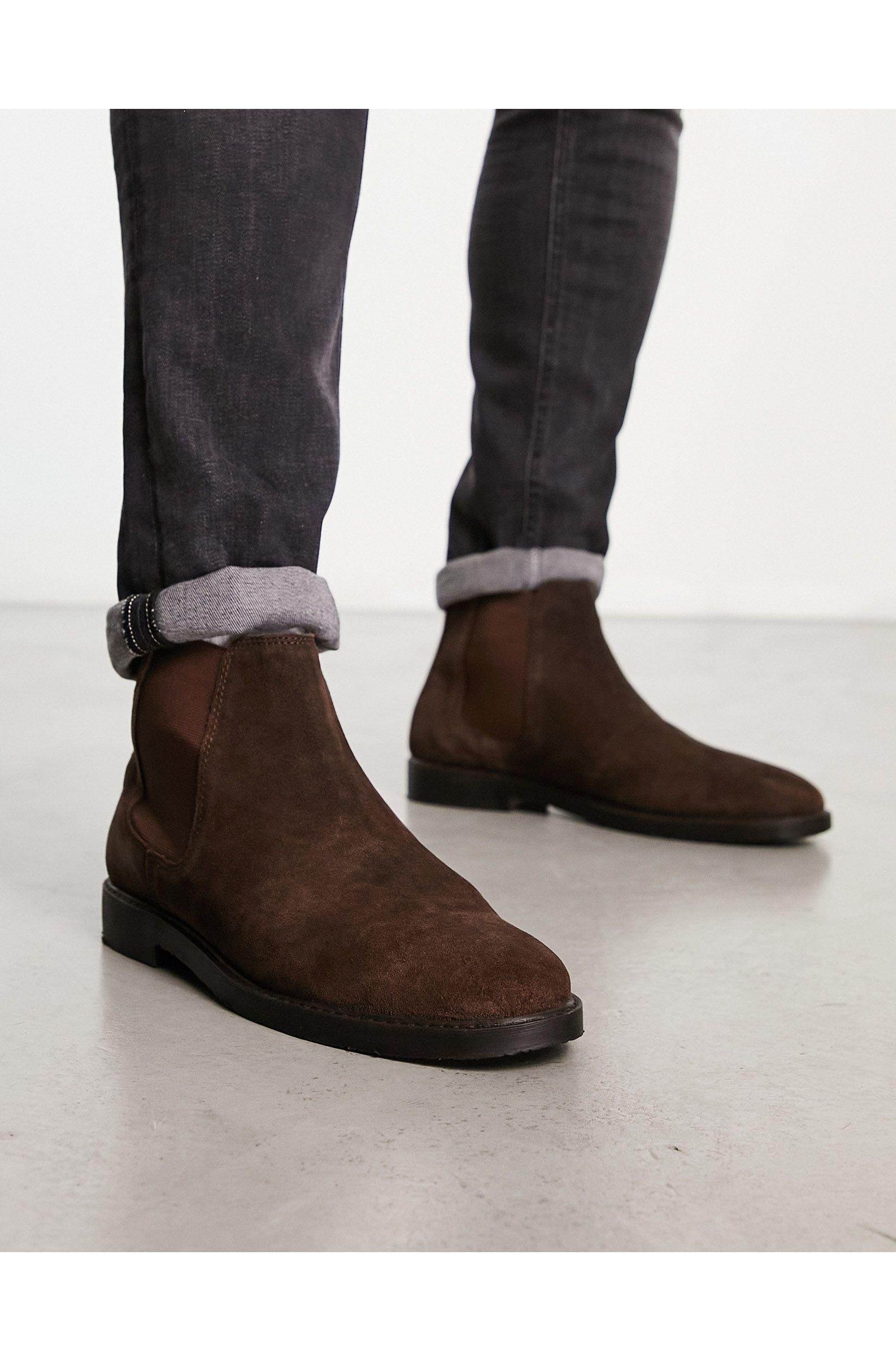 Red tape suede 2025 chelsea boots