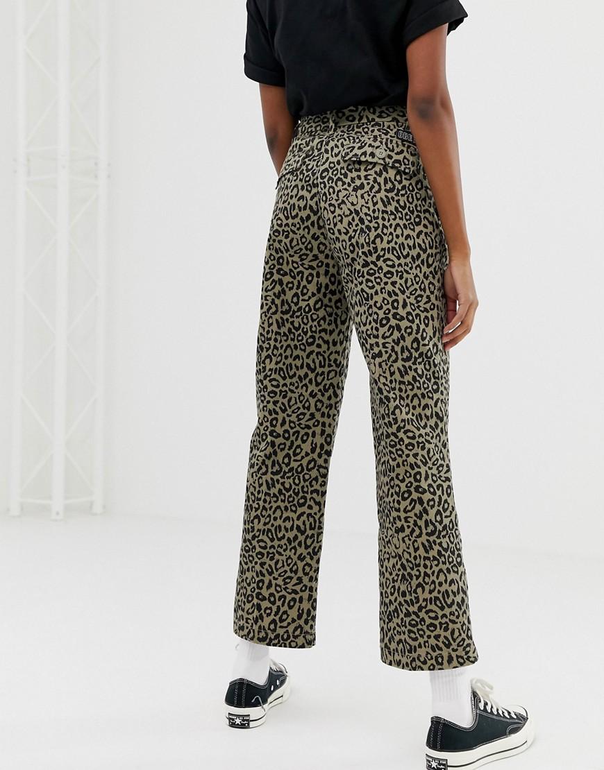 obey leopard overalls