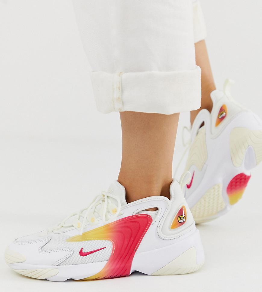 nike zoom orange and white