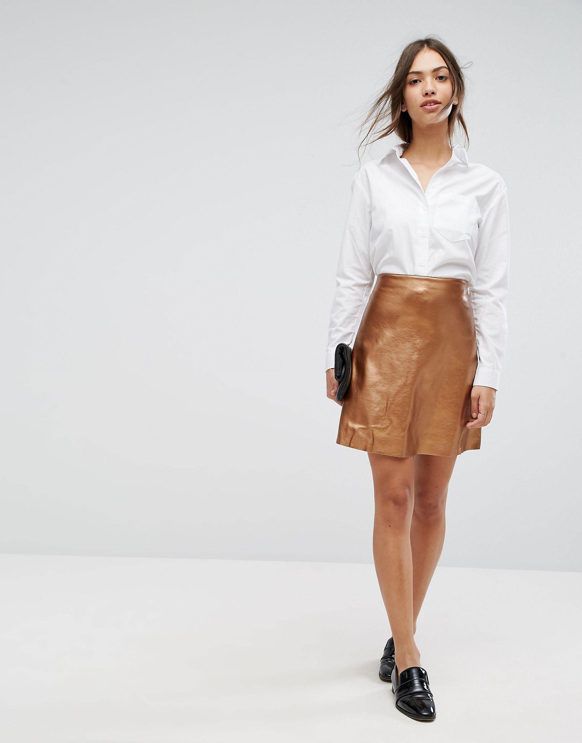 Vila suede mini skirt Clearance