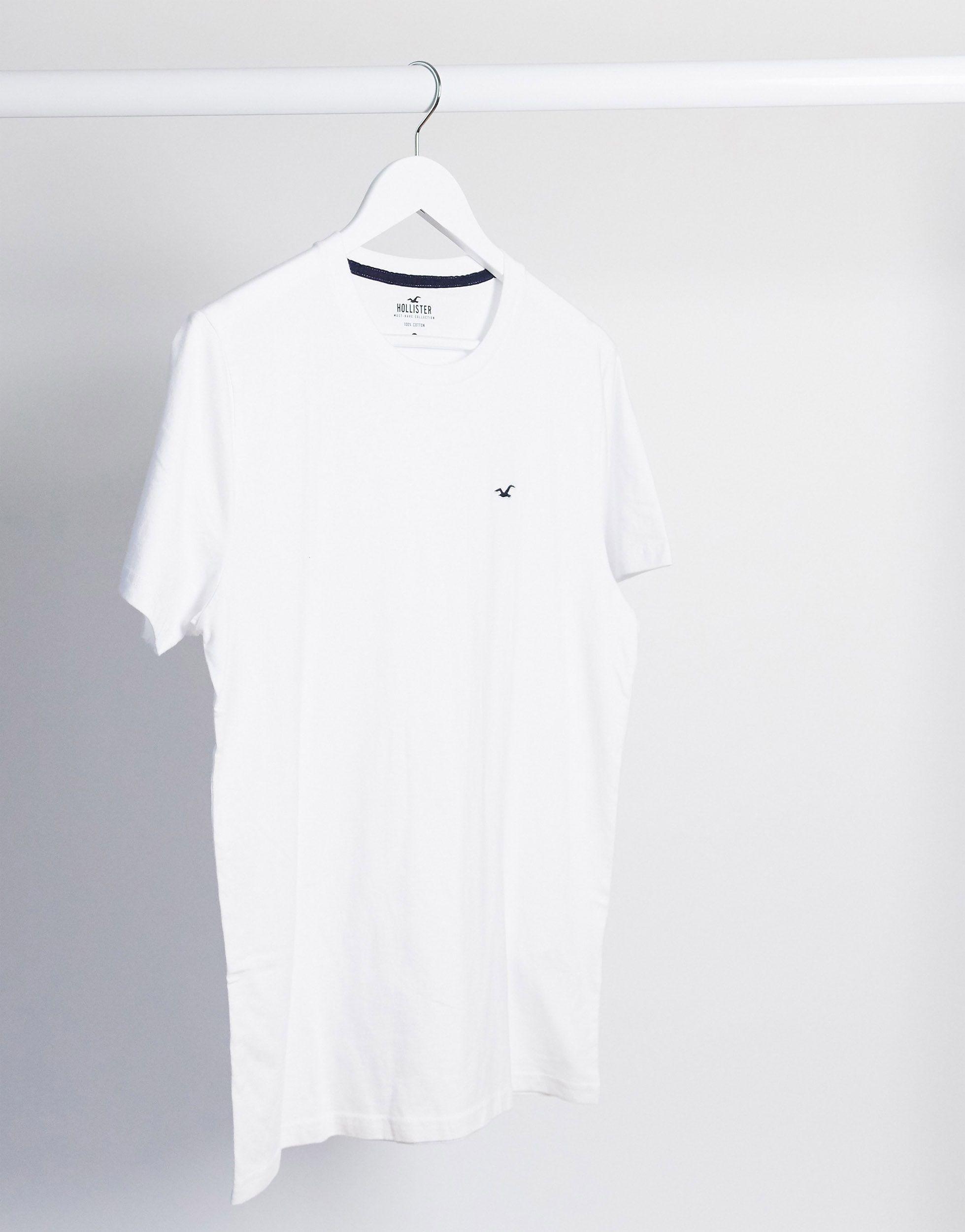 Camiseta blanca con logo Hollister de hombre de color Blanco | Lyst