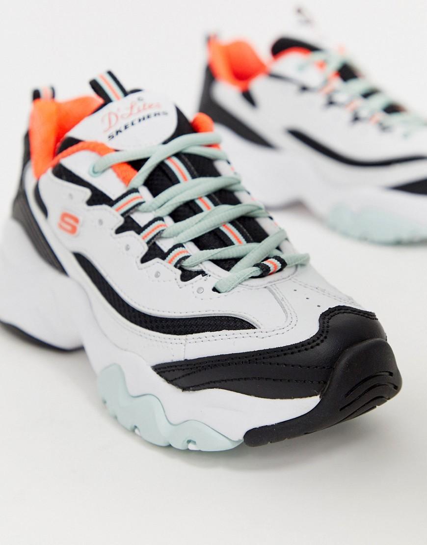 skechers d'lites 2 femme orange