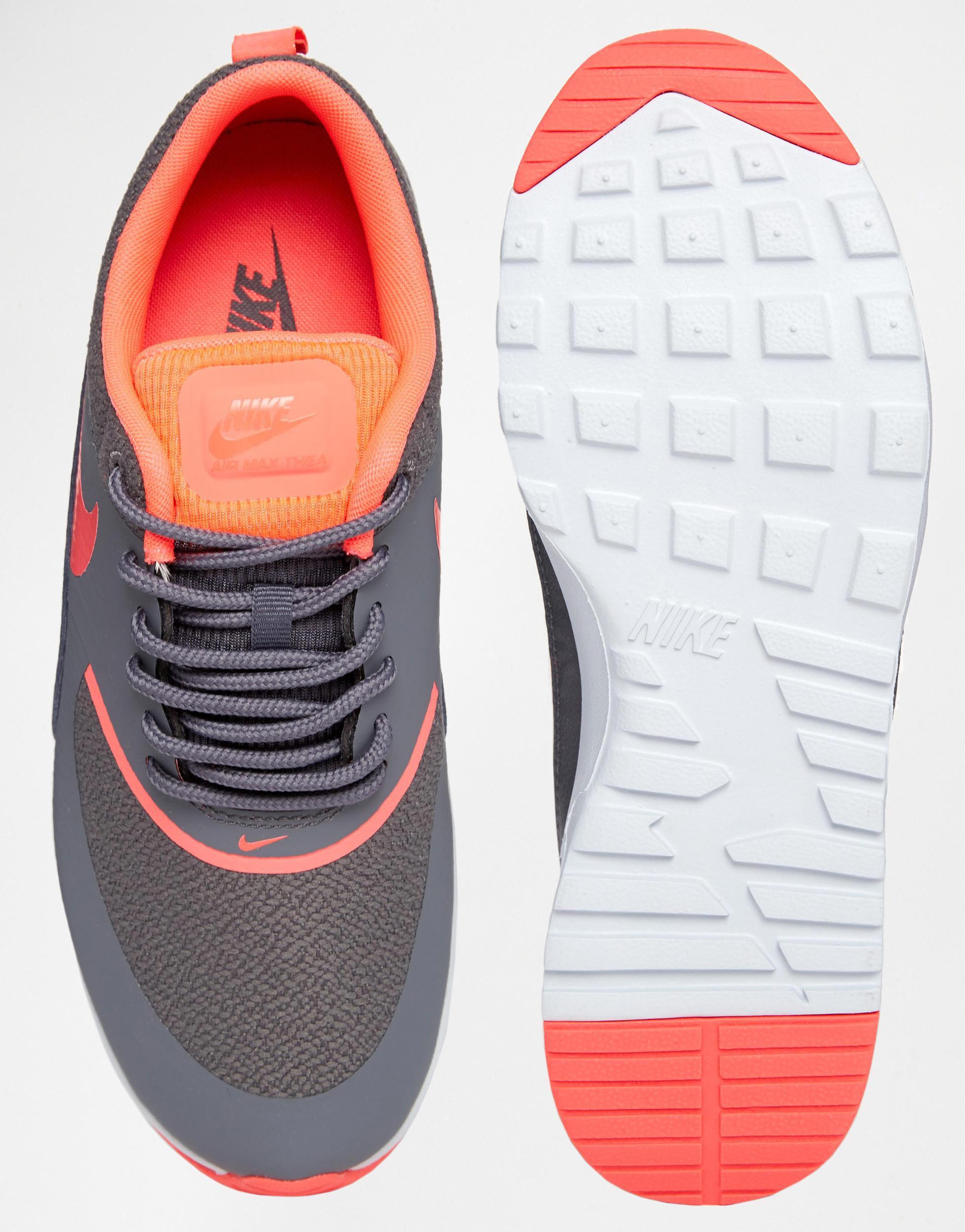 Nike Air Max Thea orange Trainers in Blue Lyst UK