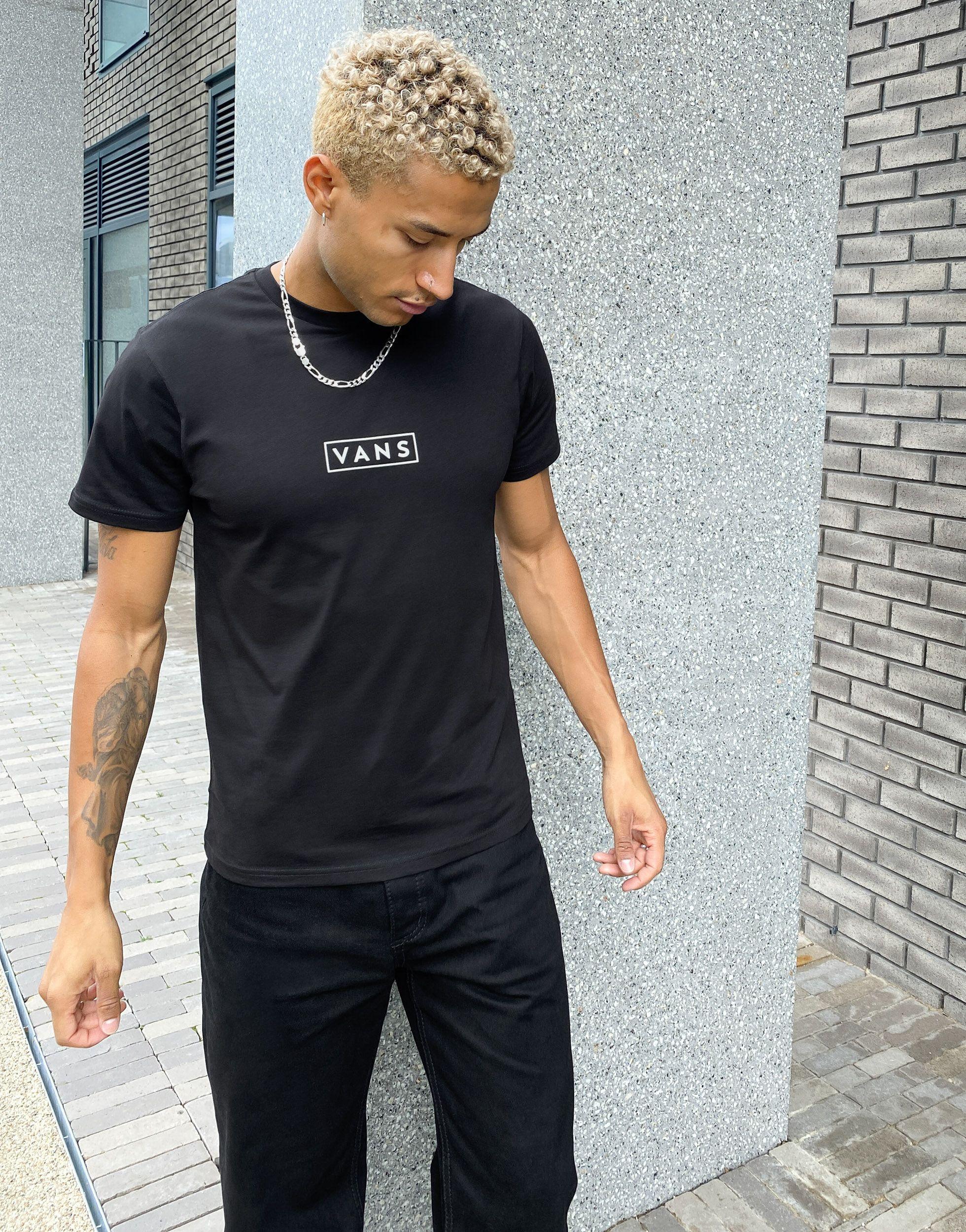 Vans Easy Box T-shirt in Black for Men - Lyst