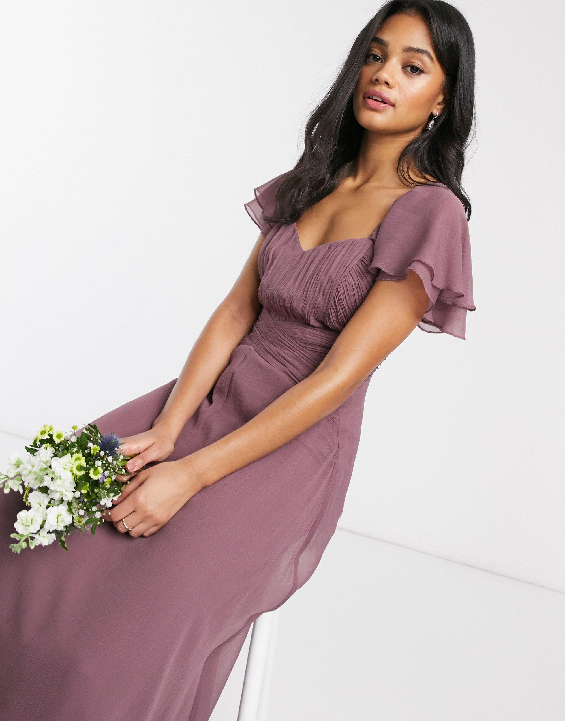 ASOS Synthetic Bridesmaid Short Sleeve 