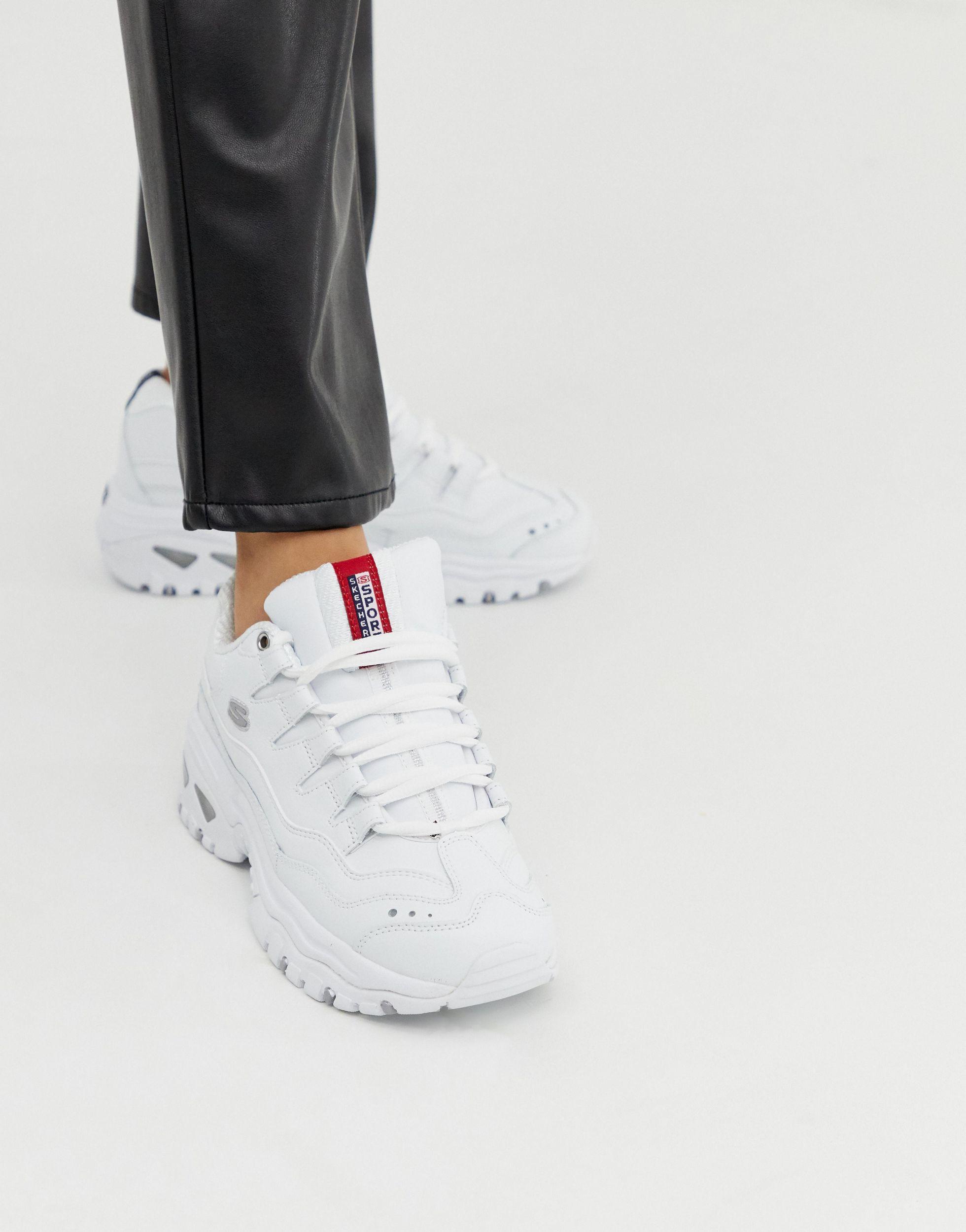 Кроссовки Skechers Женские Купить Белые