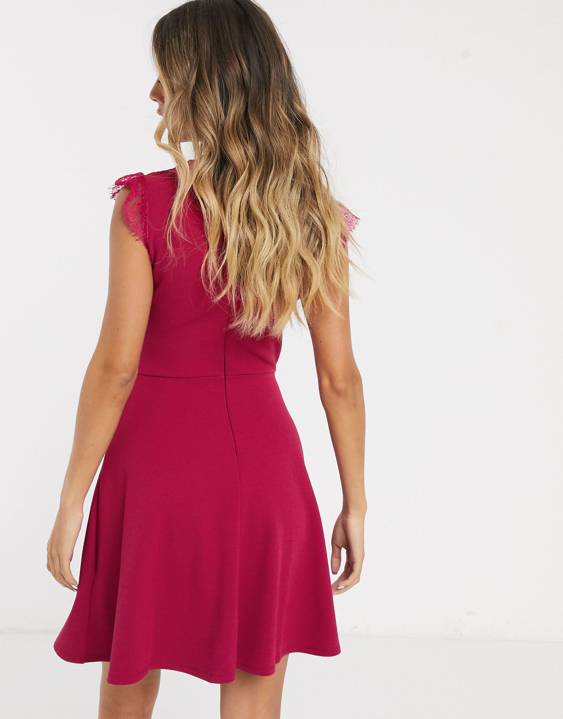 lipsy maroon dress