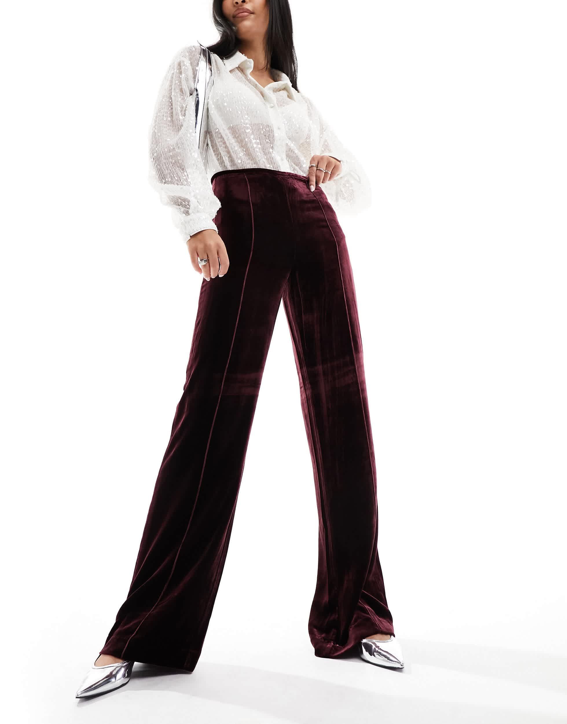 Wide Leg Pantalon Large Velours CotelÃ© La Redoute Pantalon
