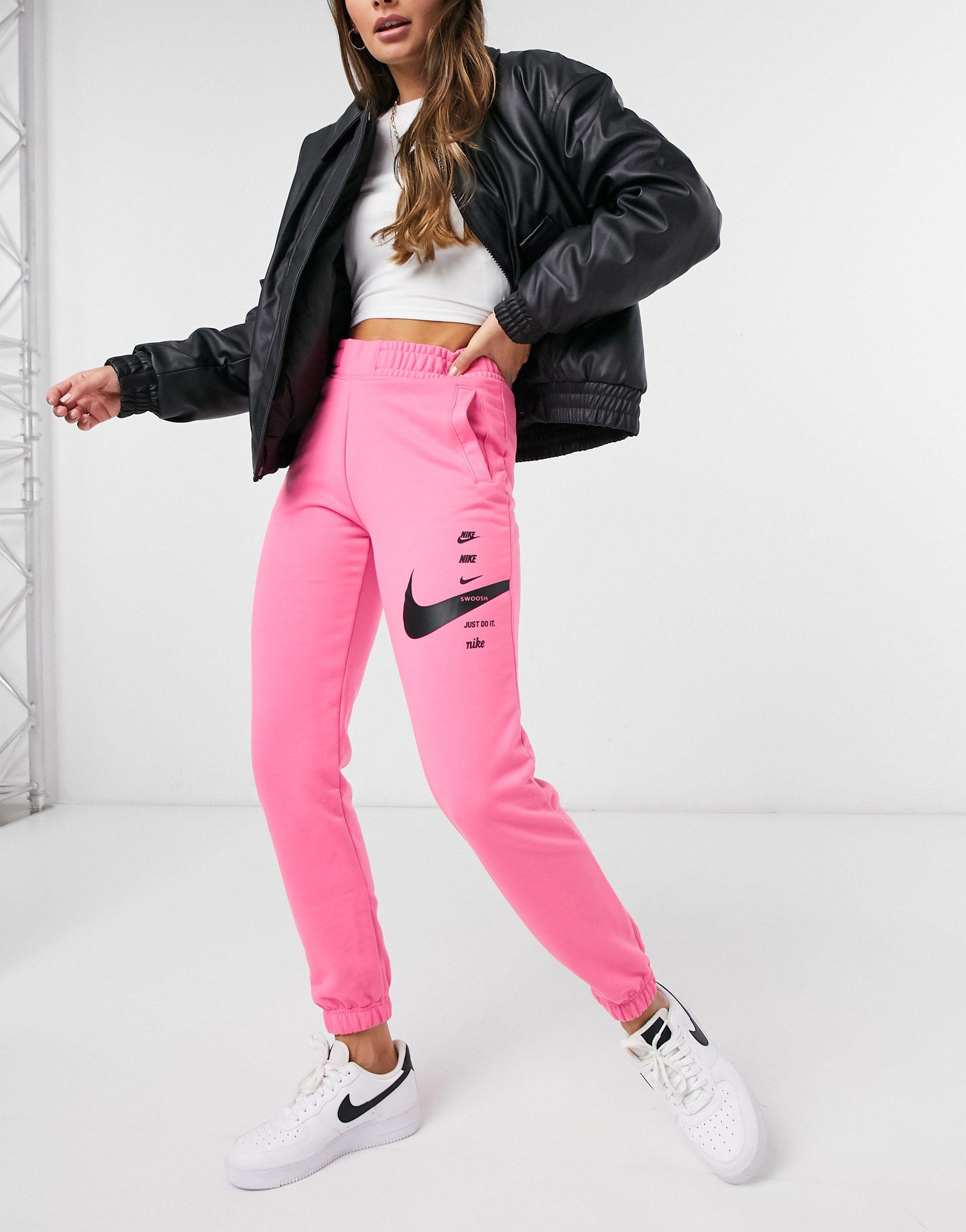 pantalon de jogging oversize avec logo virgule