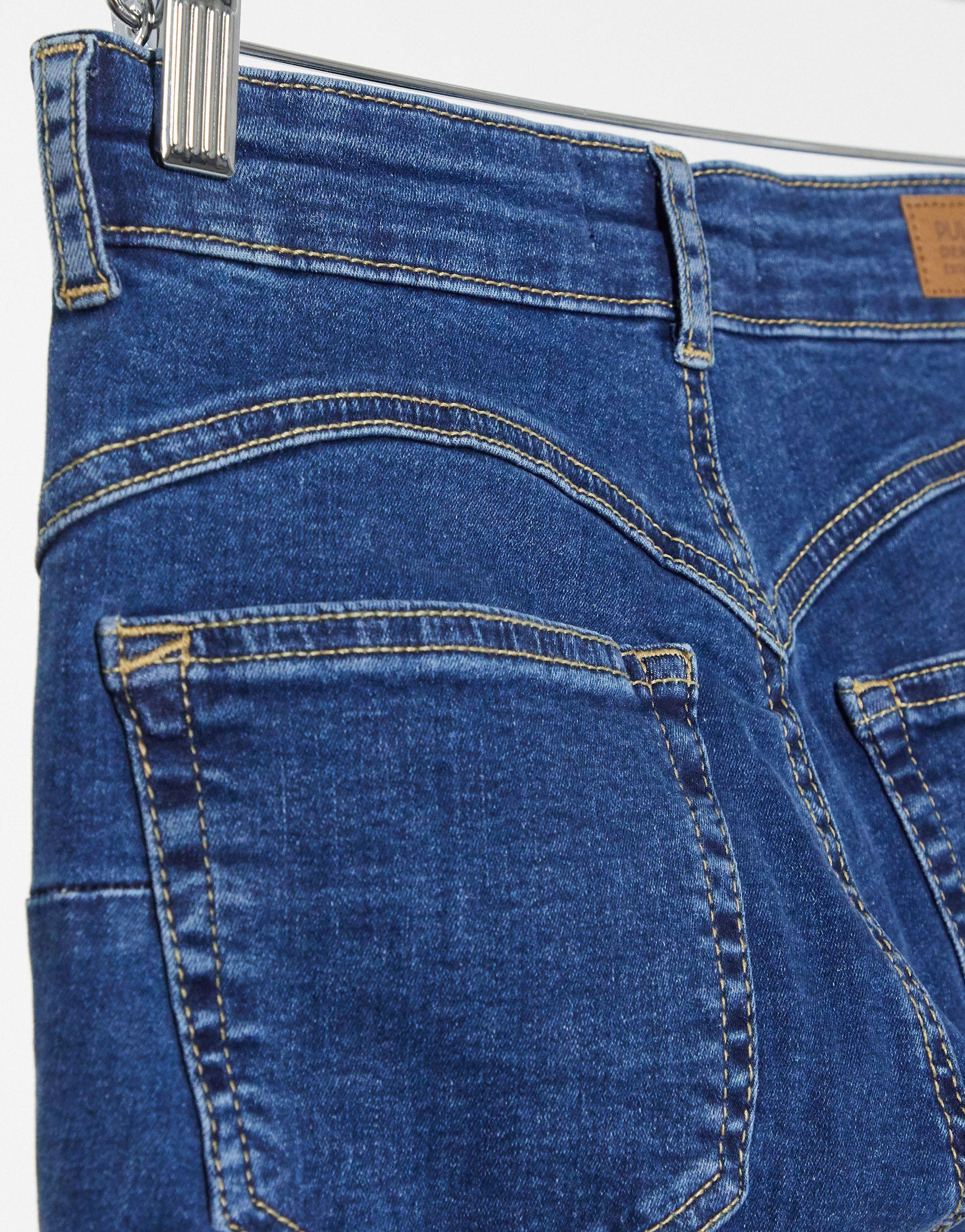 Pull\u0026Bear Denim Push Up Jean in Blue | Lyst