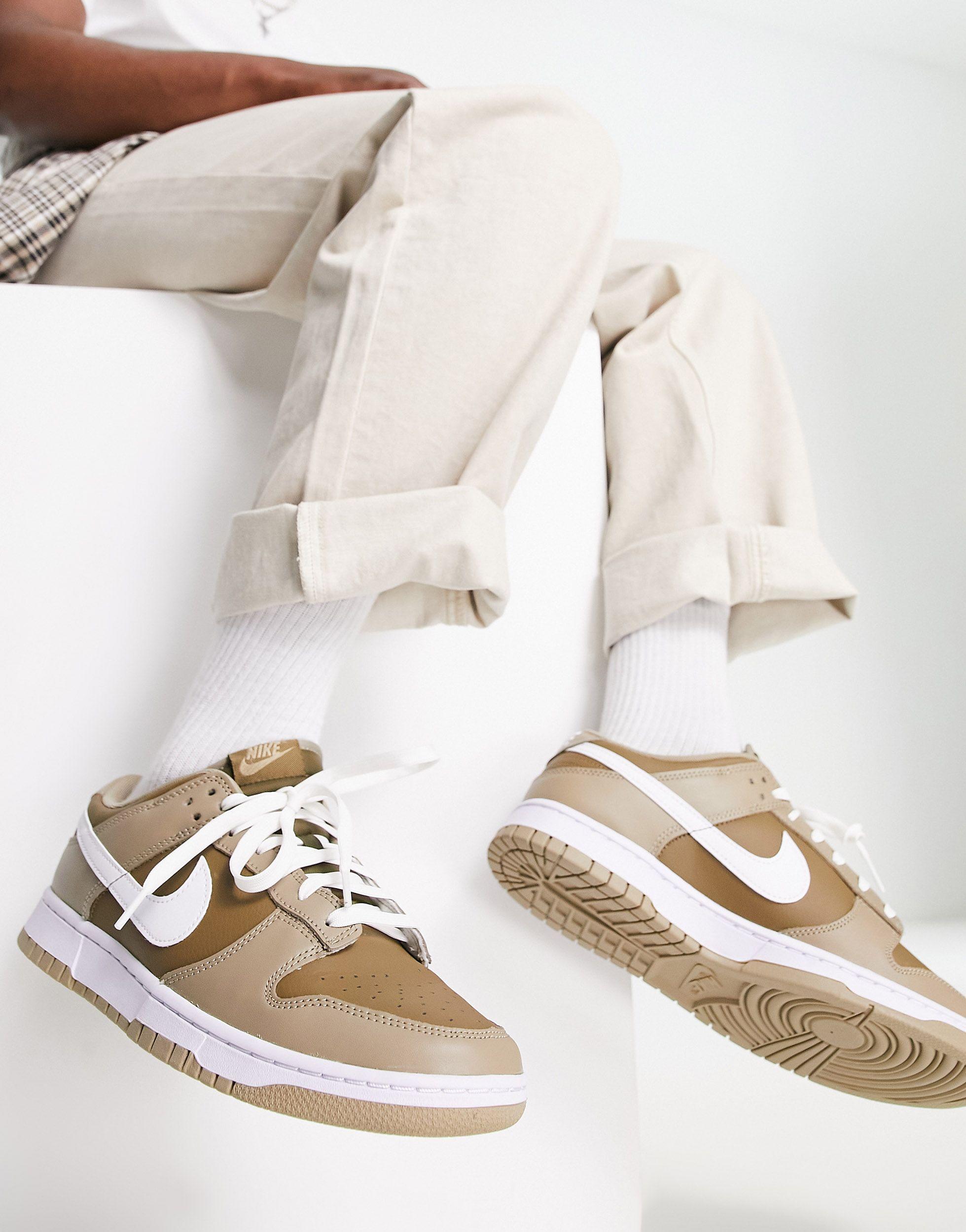 Dunk - sneakers rétro beige, kaki e bianche da Uomo di Nike in Neutro | Lyst