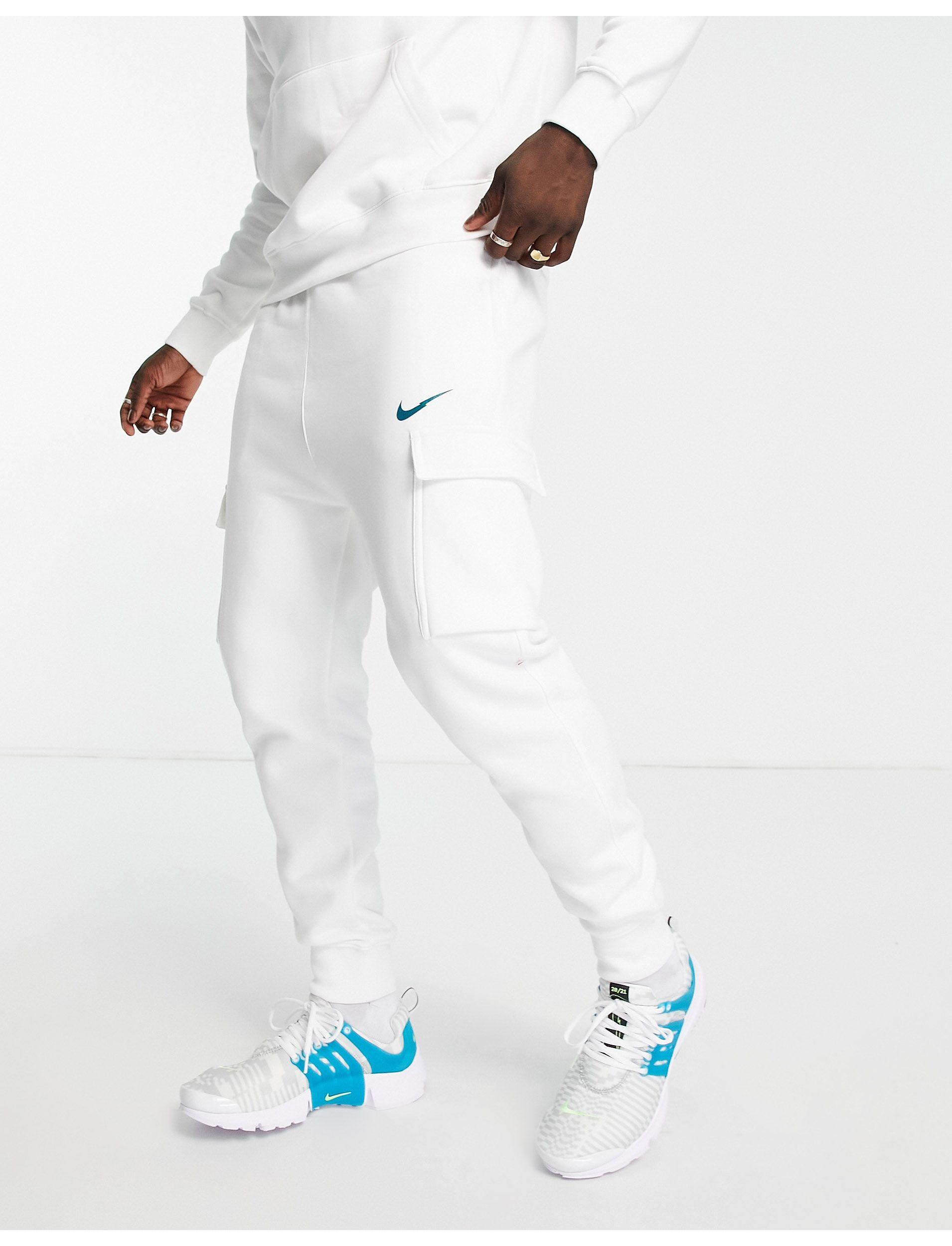 Штаны белые Nike Cargo