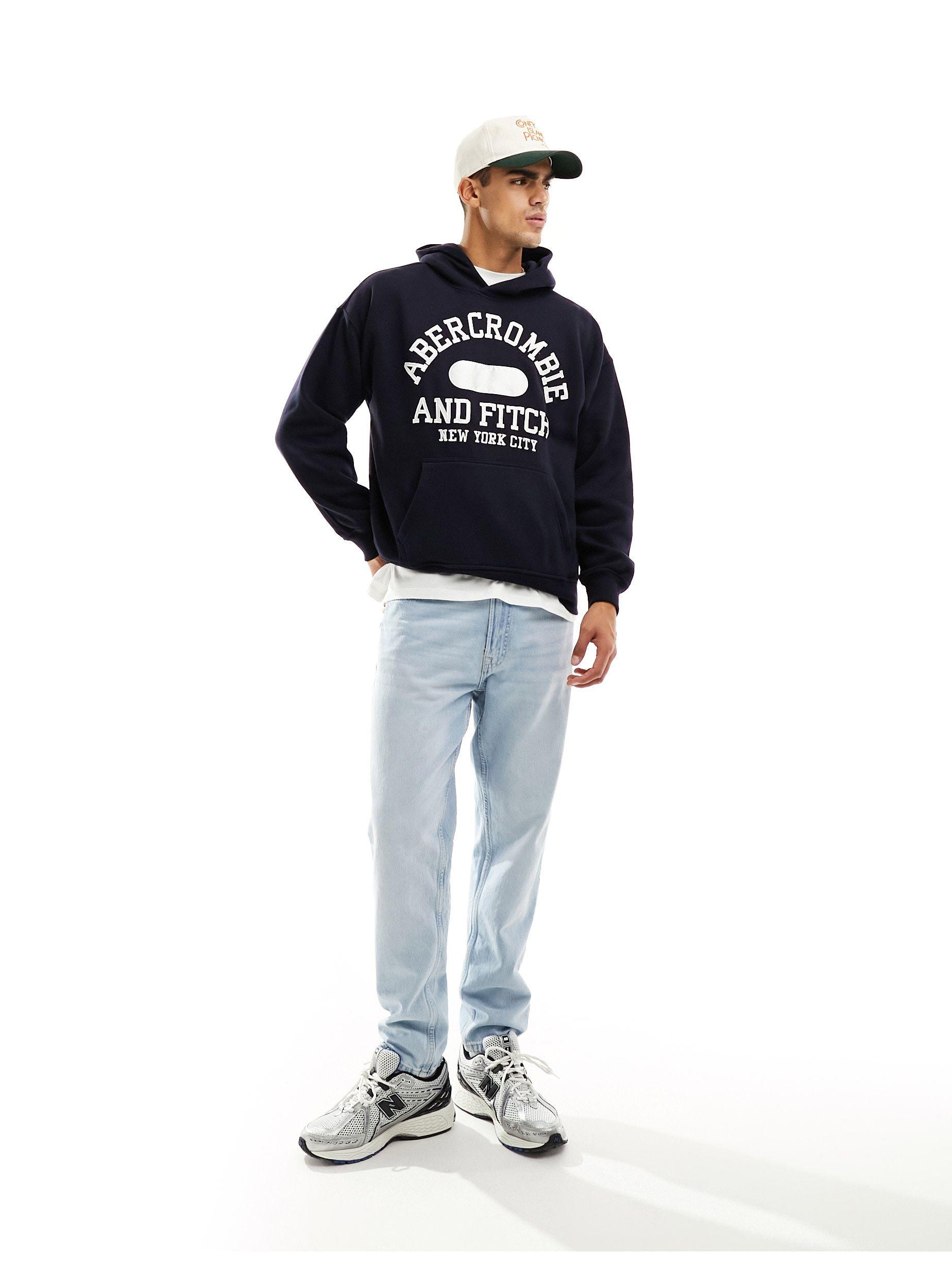 Abercrombie Felpa Con Zip Corta Uomo Zipper Abercrombie Felpe Uomo